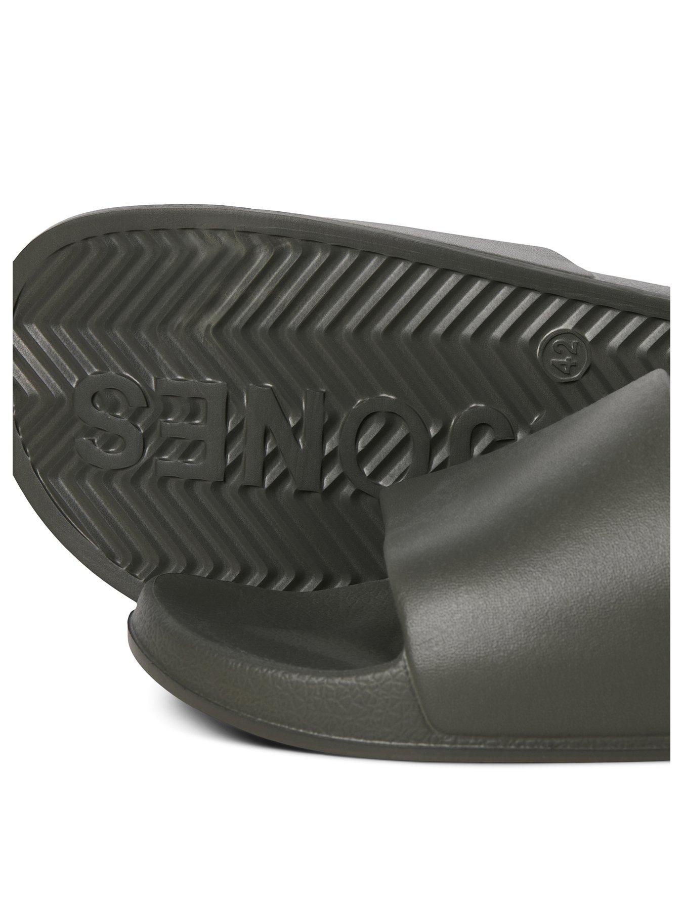 Image 3 of 6 of Jack & Jones Moulded Slider - Khaki