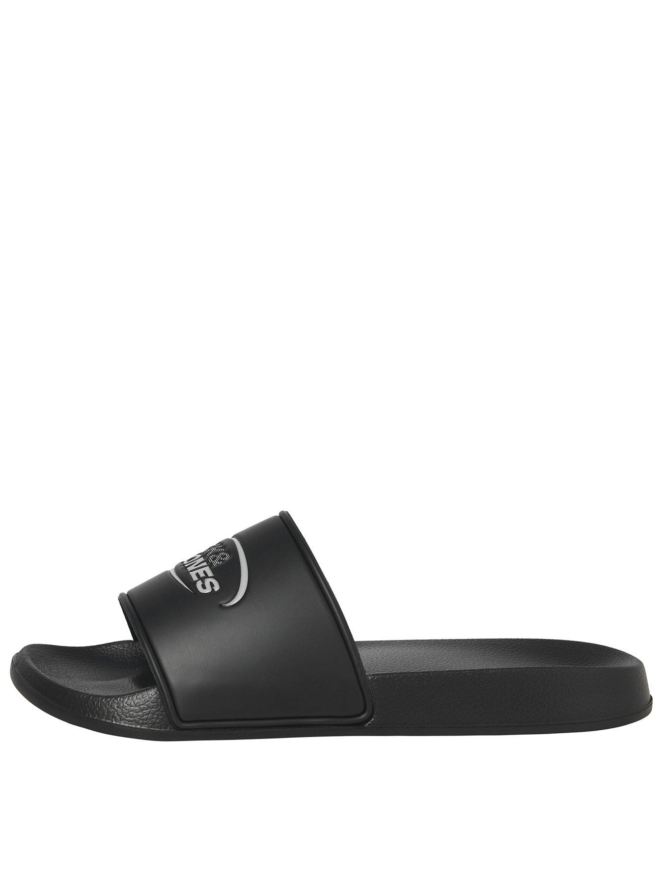 Image 1 of 4 of Jack & Jones Oscar Logo Slider - Black