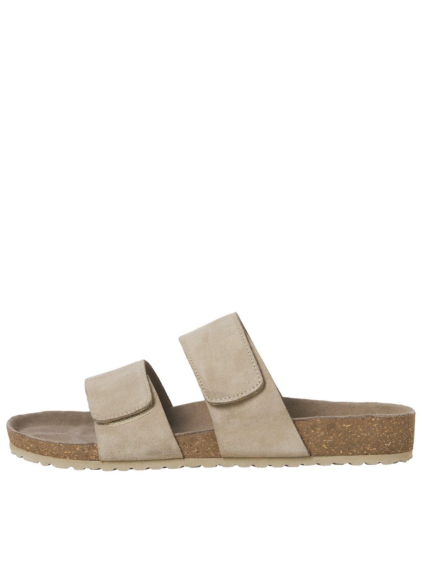 Jack & Jones Malta Suede Sandal - Beige
