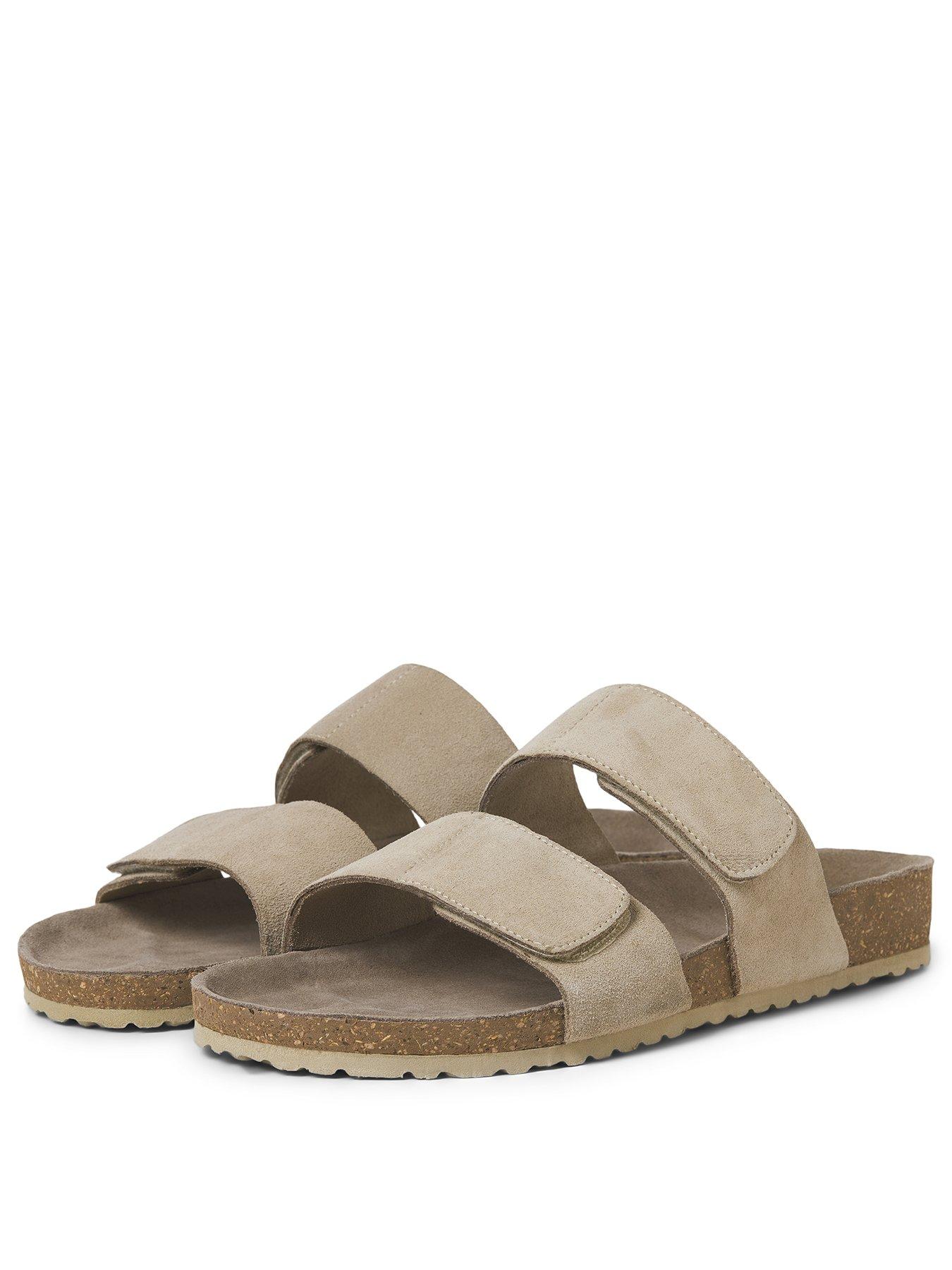 Image 2 of 4 of Jack & Jones Malta Suede Sandal - Beige