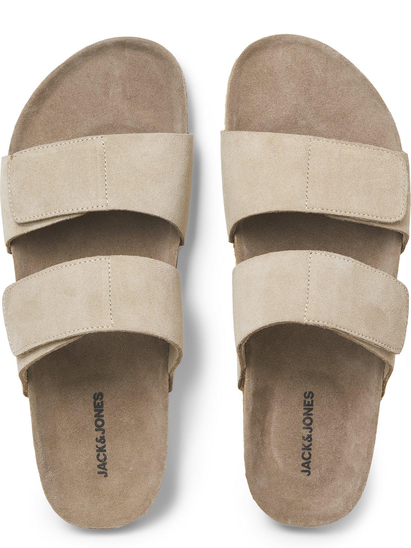 Image 4 of 4 of Jack & Jones Malta Suede Sandal - Beige