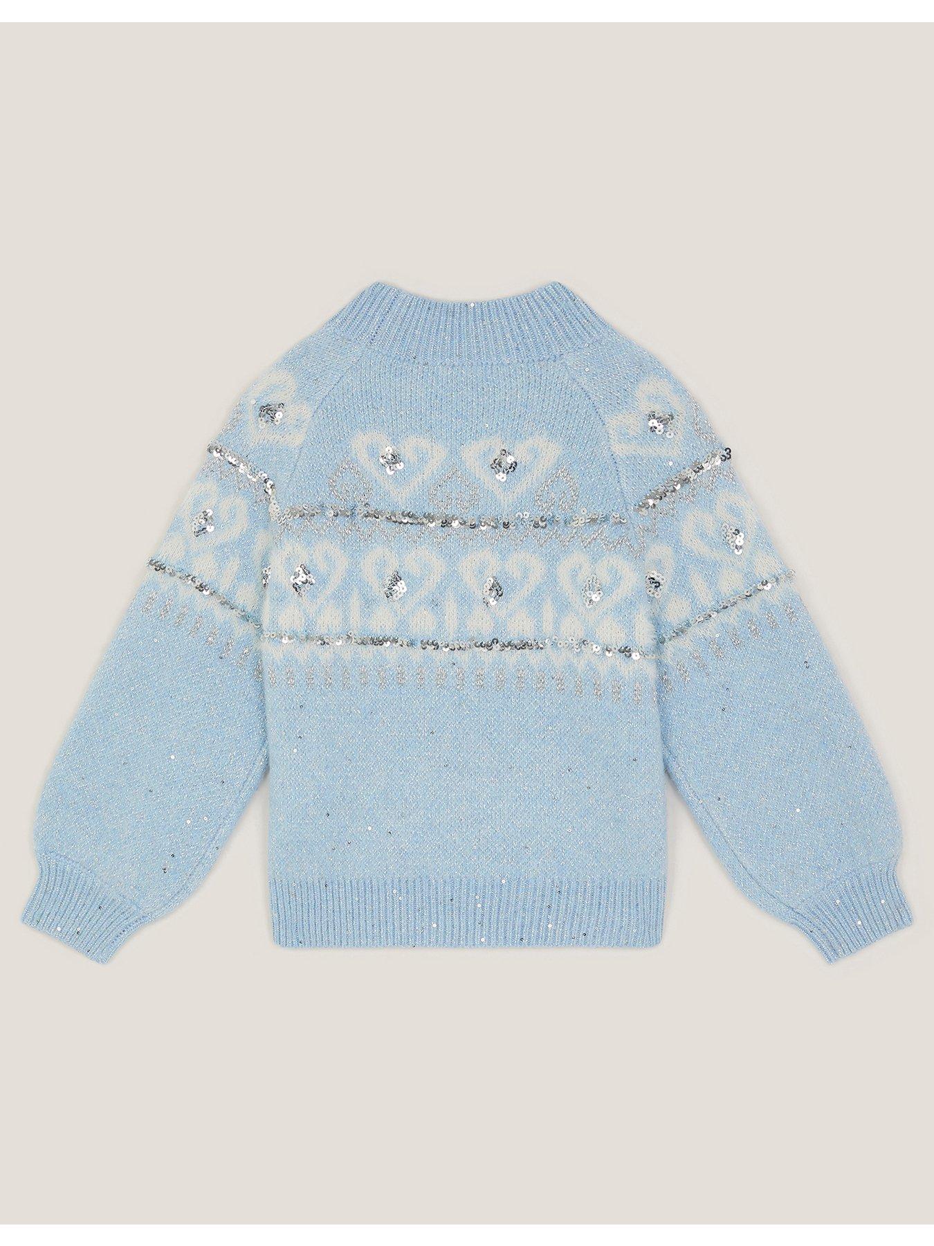  image of monsoon-girls-enchanted-sparkle-jumper-blue