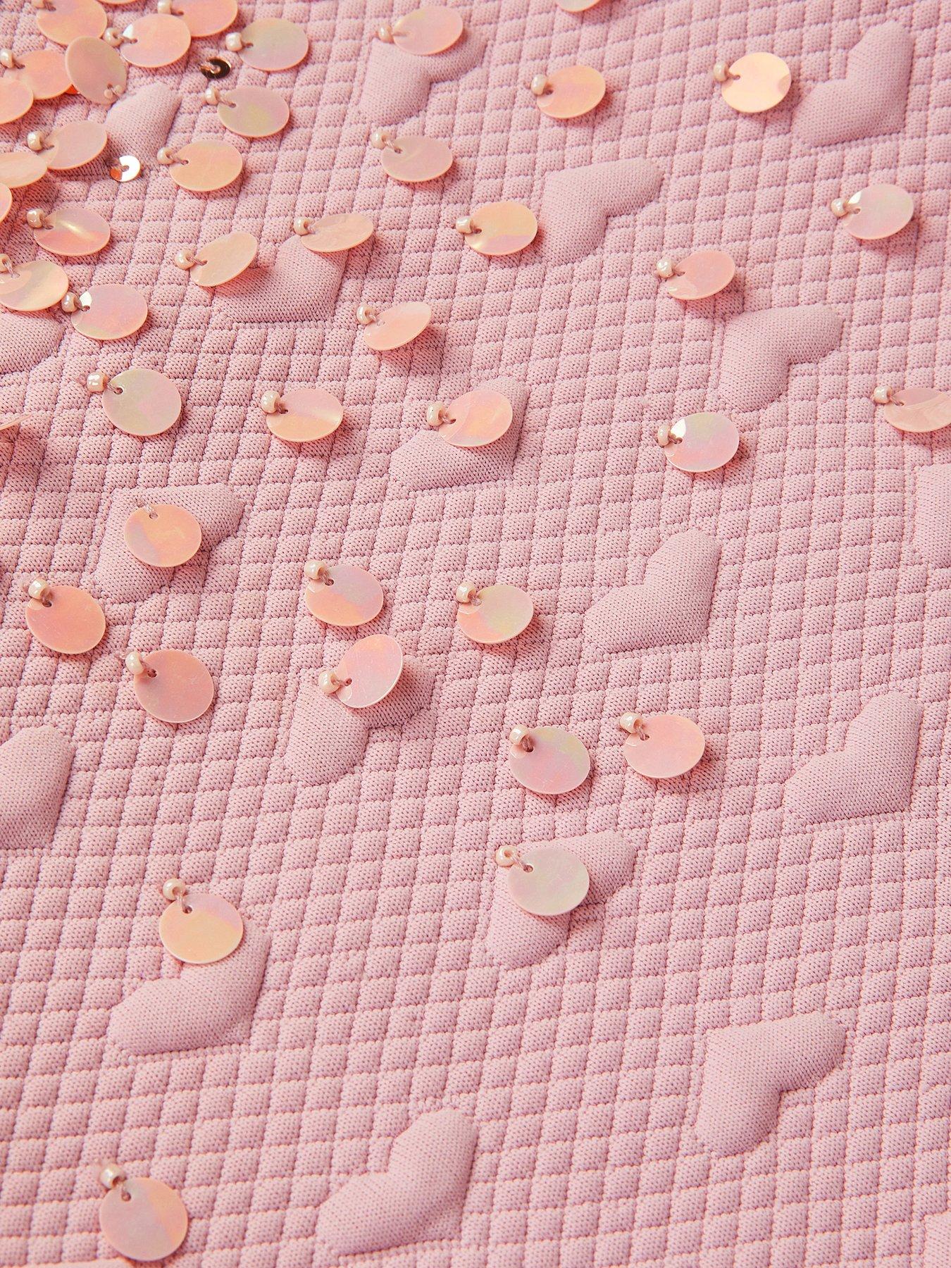  image of monsoon-girls-heart-embellished-sweat-dress-pink