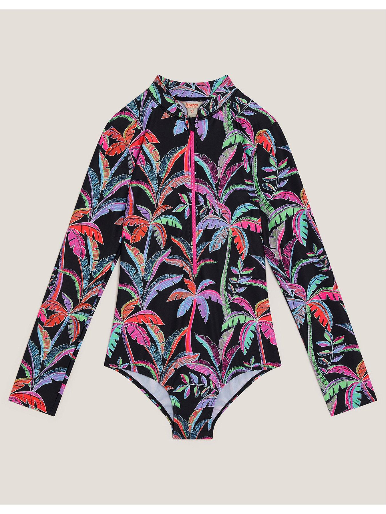 monsoon-girls-storm-tropical-print-upf-swimsuit-black