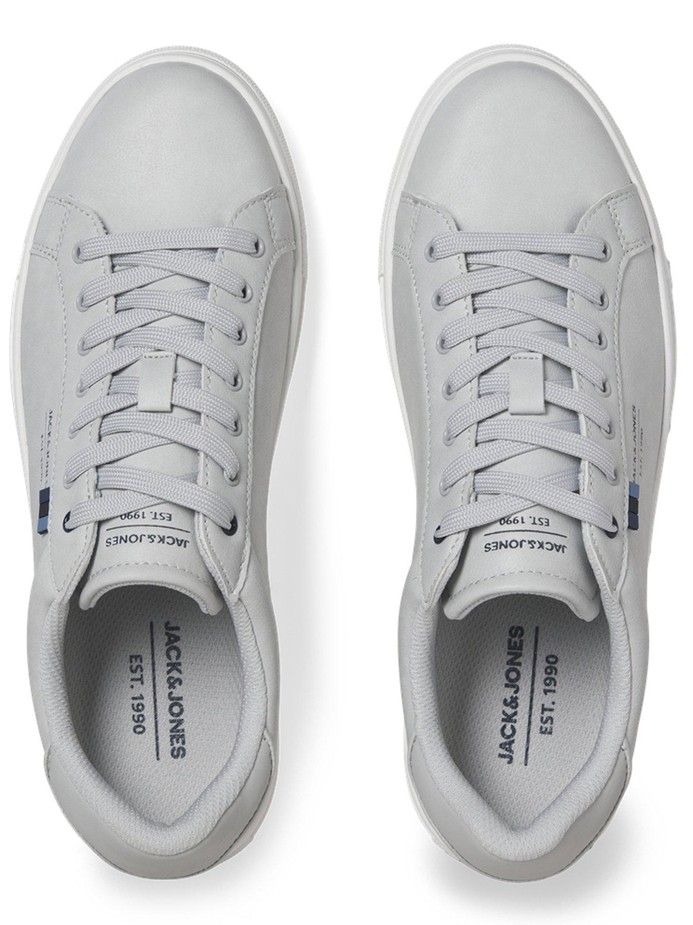 Image 3 of 4 of Jack & Jones Bale Pu Trainer - Grey