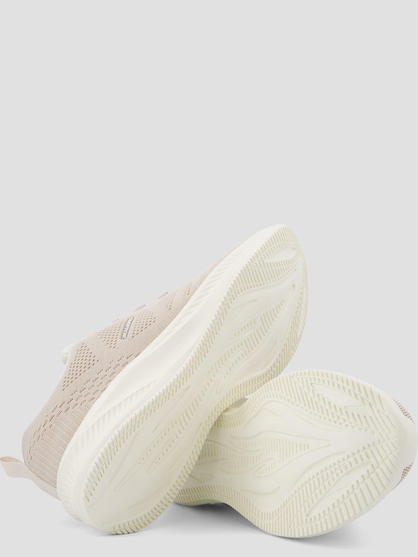  image of jack-jones-croxley-knitted-trainer-cream