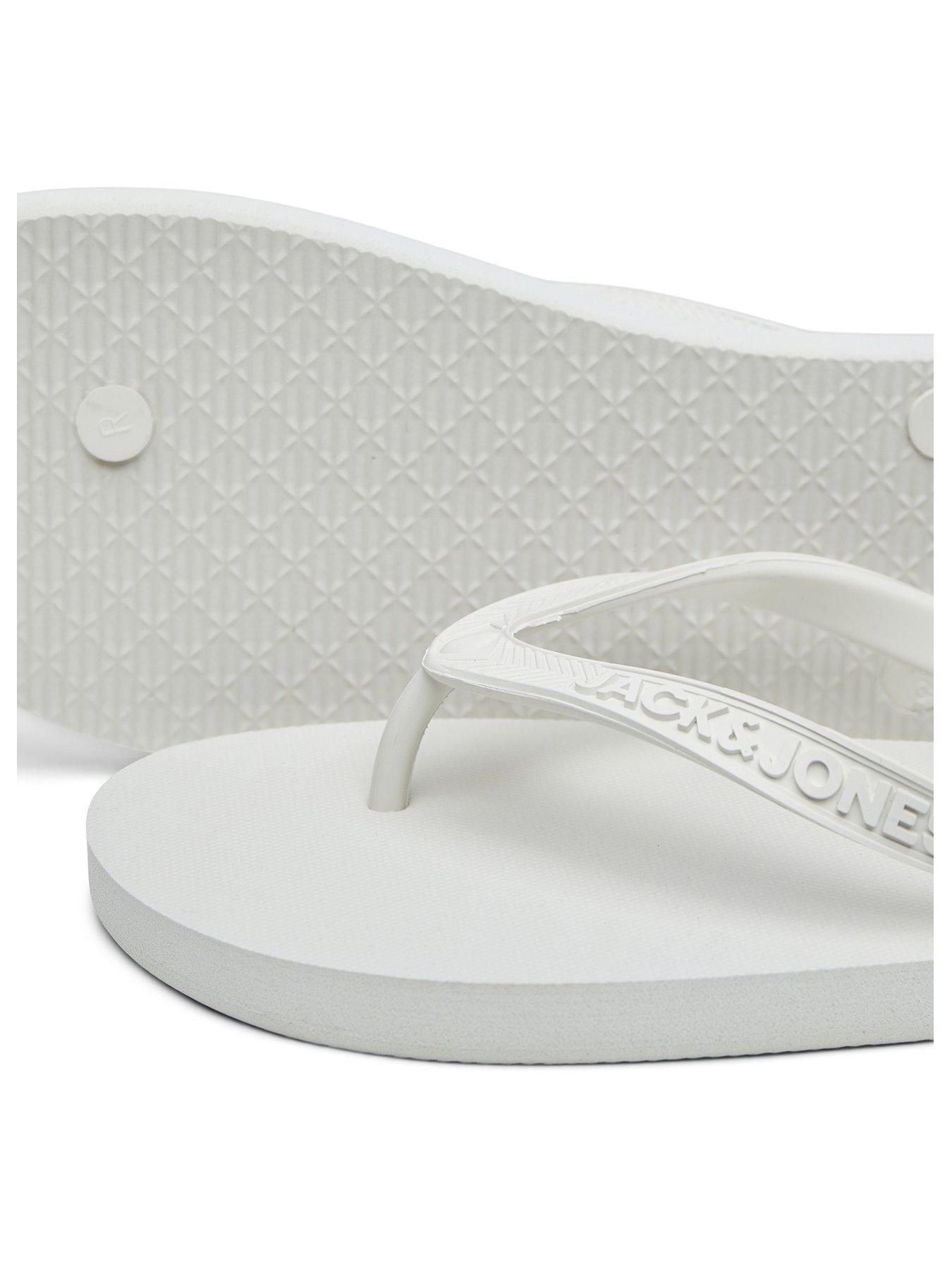 Image 3 of 4 of Jack & Jones Eva Flip Flops - White
