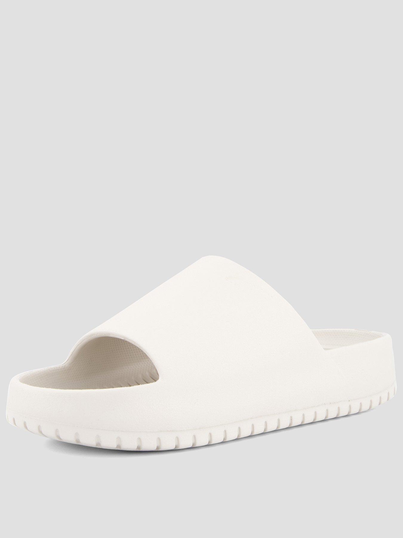 Jack & Jones Ripple Moulded Slider - Cream