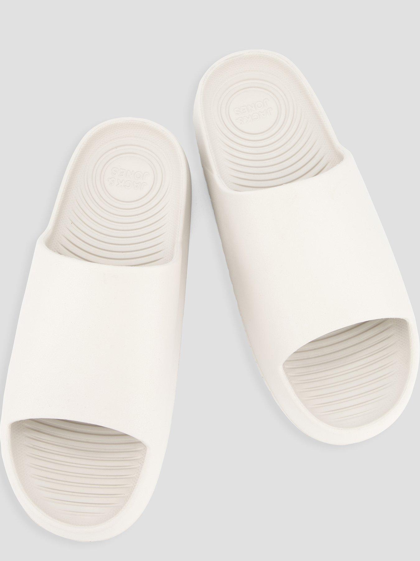 Image 3 of 7 of Jack & Jones Ripple Moulded Slider - Cream