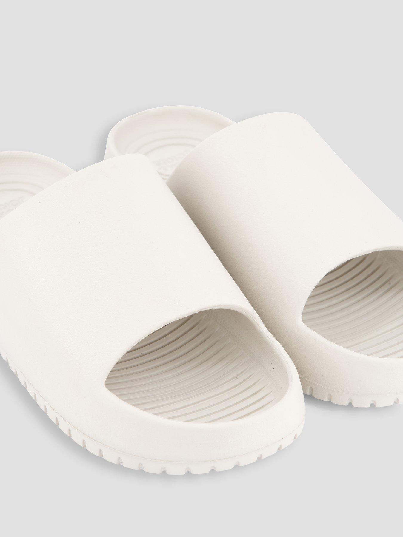Image 5 of 7 of Jack & Jones Ripple Moulded Slider - Cream