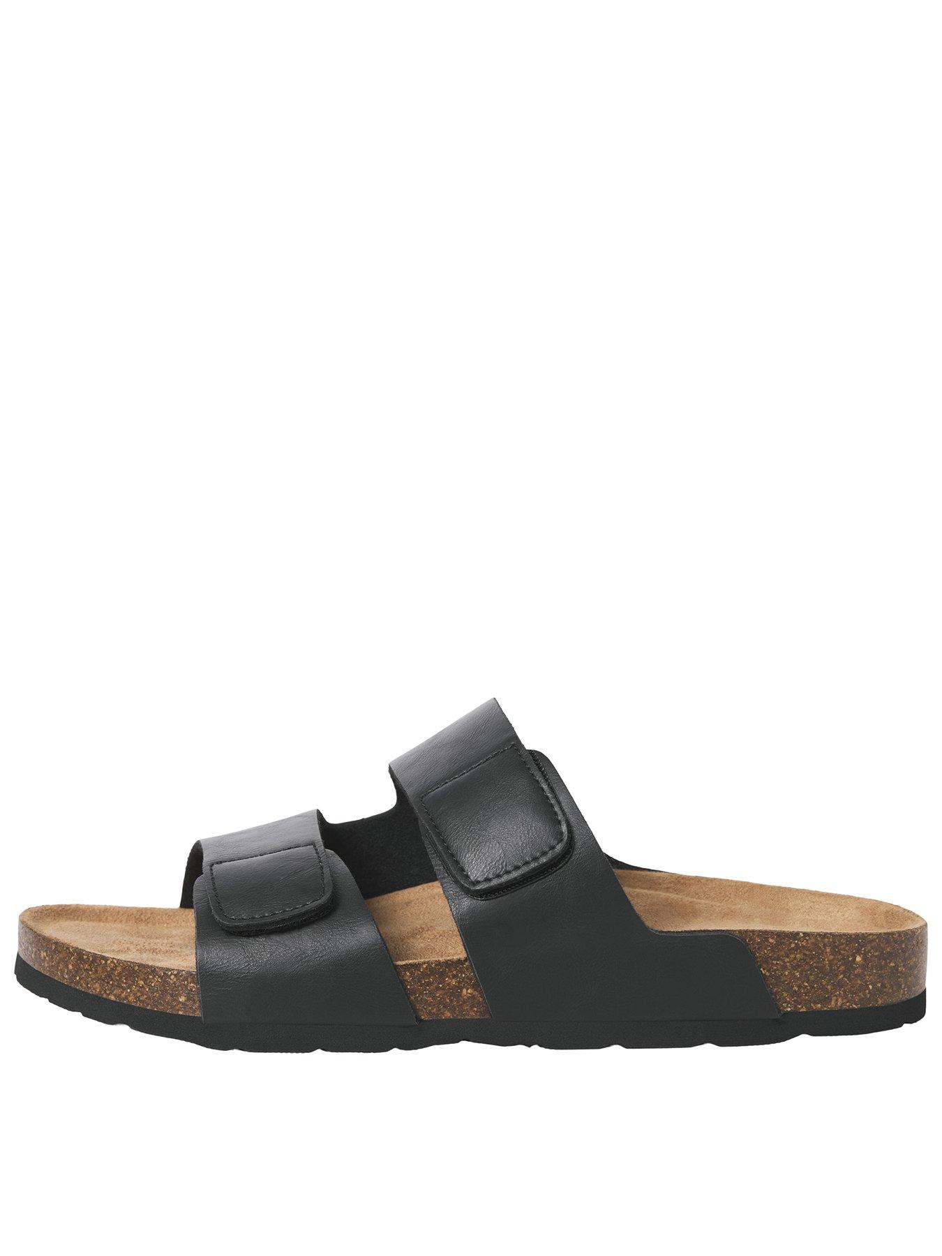 Image 1 of 4 of Jack & Jones Brunswick PU Strap Sandal - Black