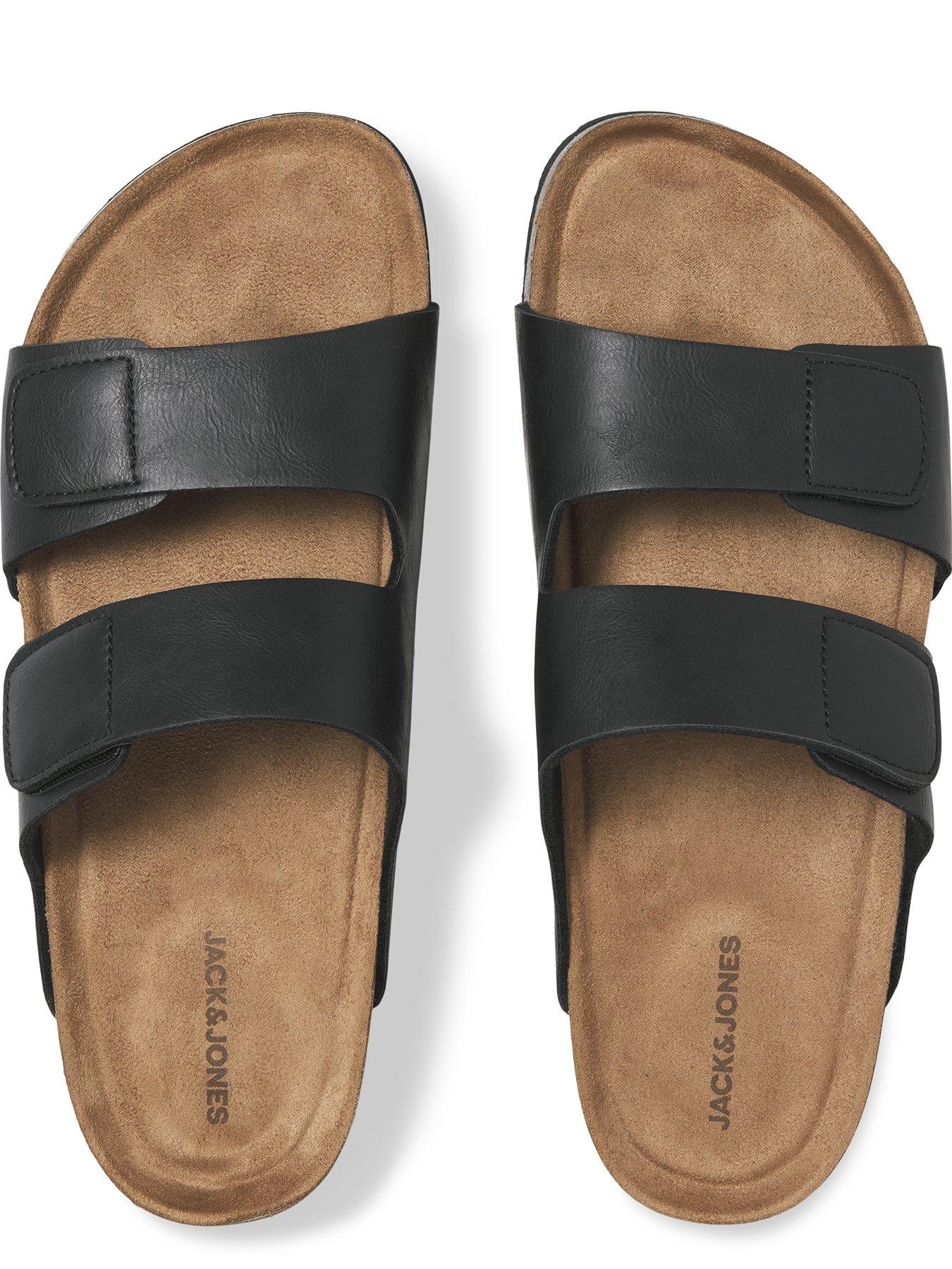 Image 4 of 4 of Jack & Jones Brunswick PU Strap Sandal - Black