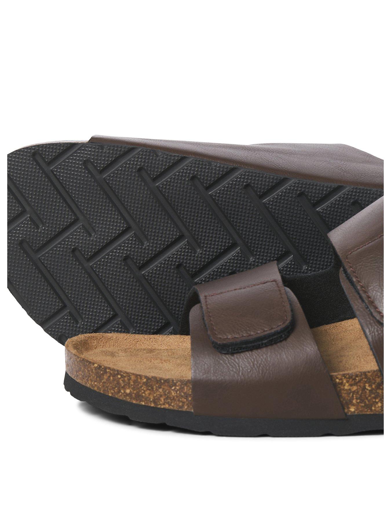 Image 3 of 4 of Jack & Jones Brunswick Pu Strap Sandal - Brown