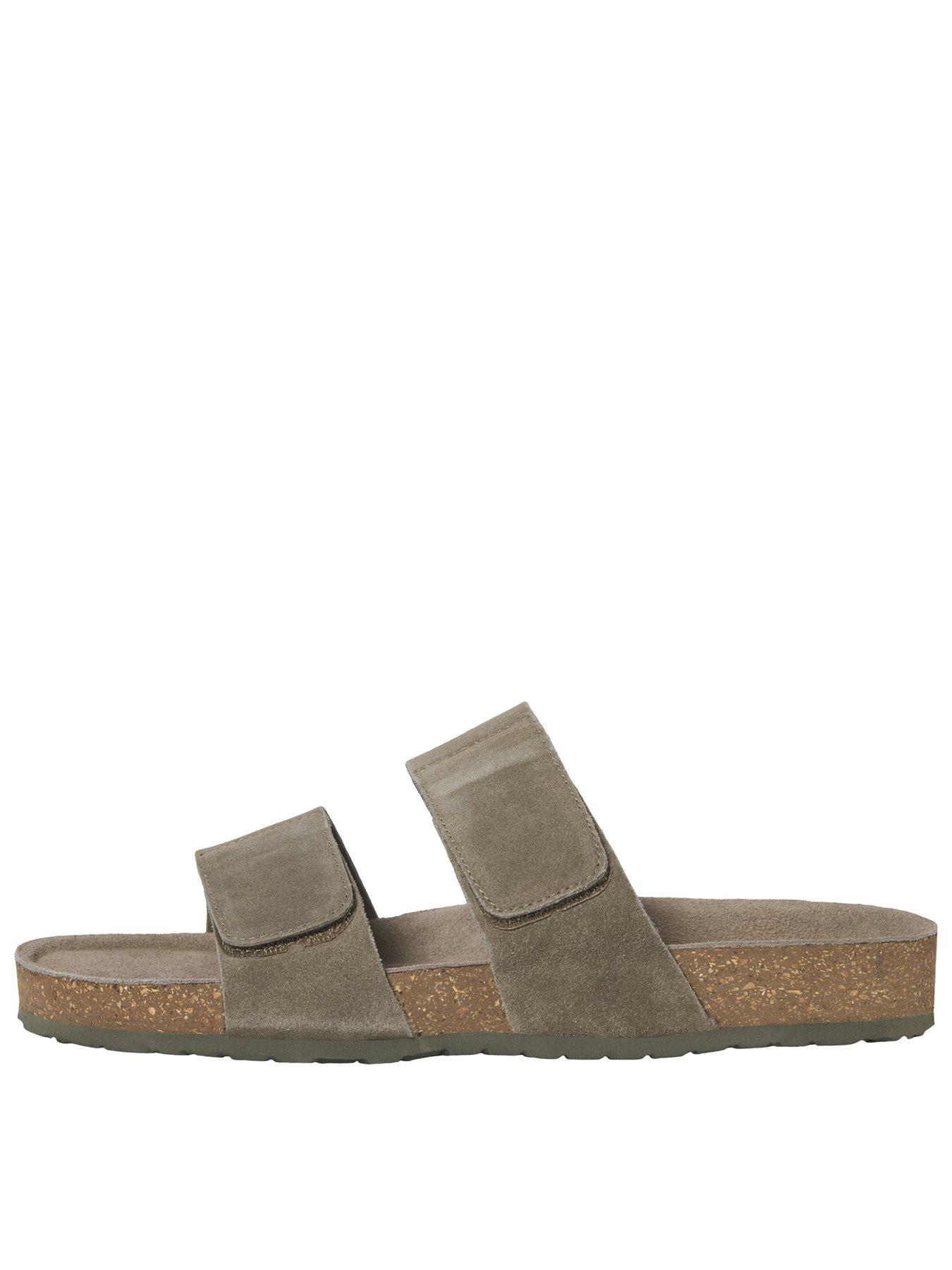 Image 1 of 7 of Jack & Jones Malta Suede Sandal - Brown