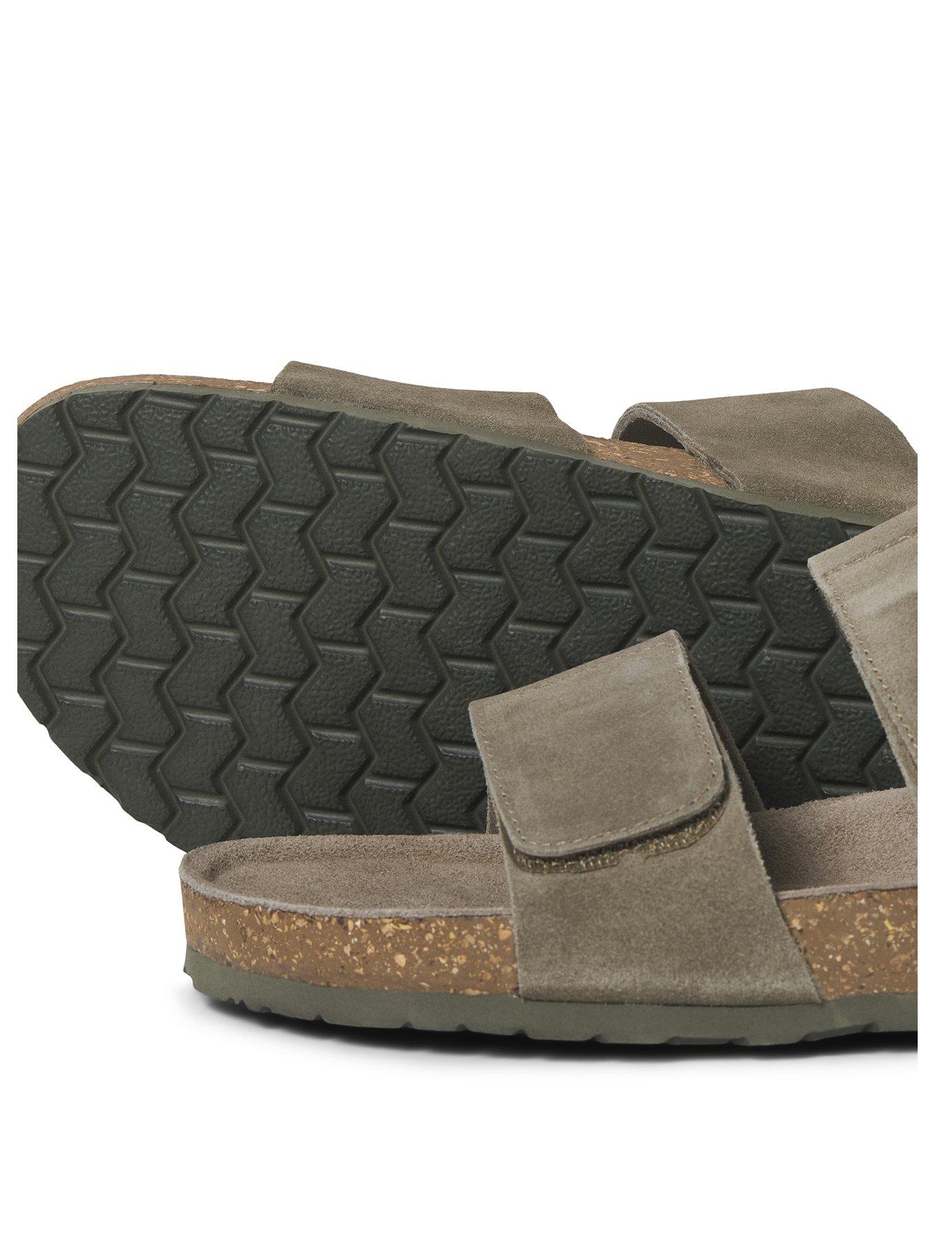 Image 3 of 7 of Jack & Jones Malta Suede Sandal - Brown