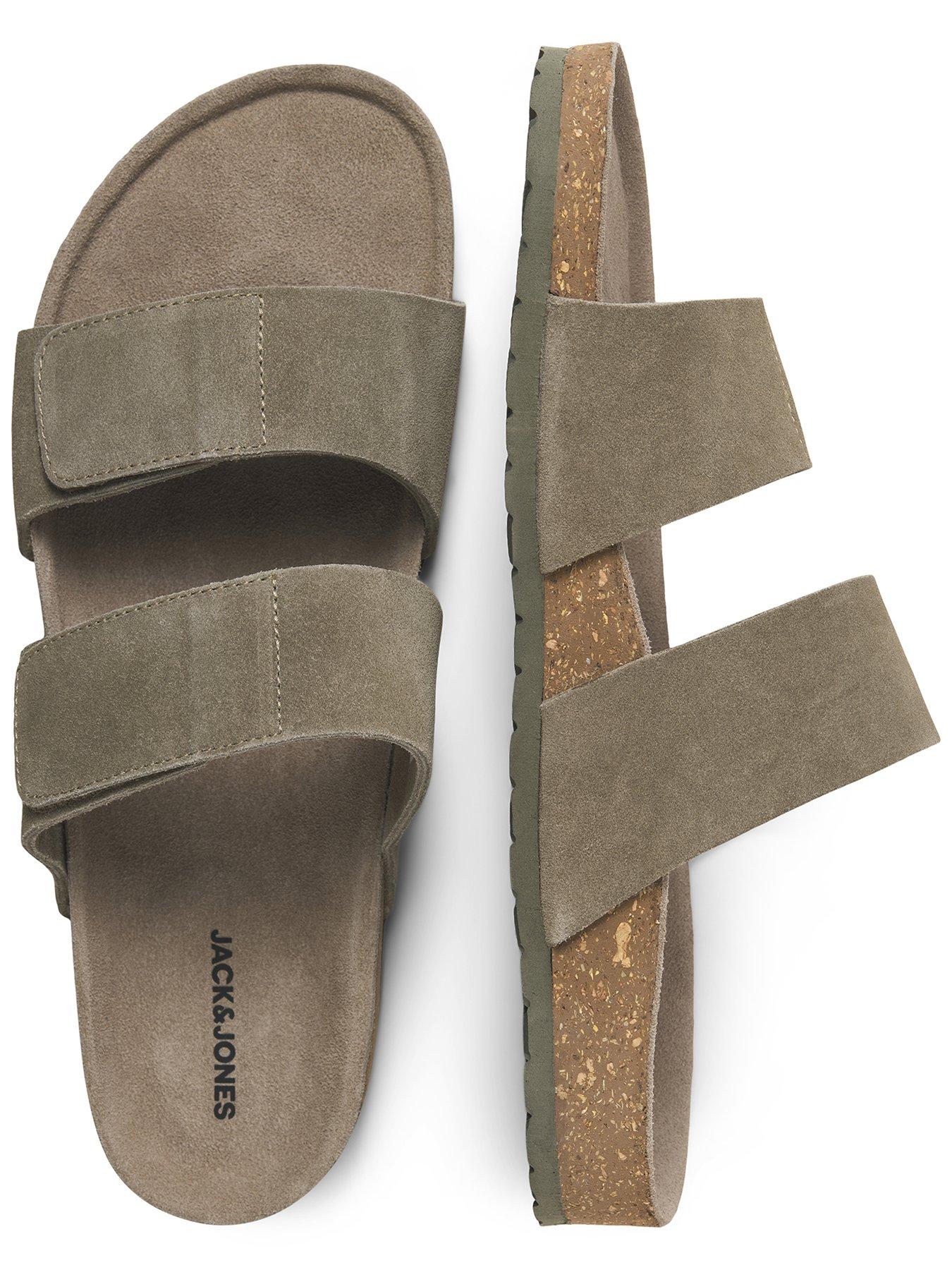 Image 4 of 7 of Jack & Jones Malta Suede Sandal - Brown