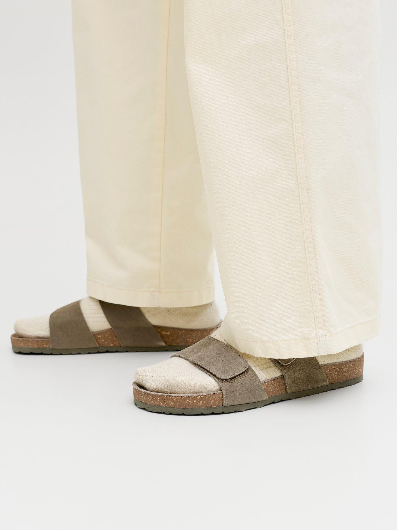 Image 7 of 7 of Jack & Jones Malta Suede Sandal - Brown