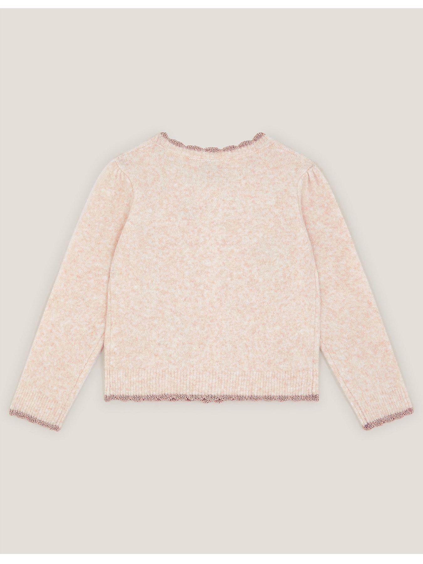  image of monsoon-girls-acrobat-fairy-embroidered-cardigan-beige