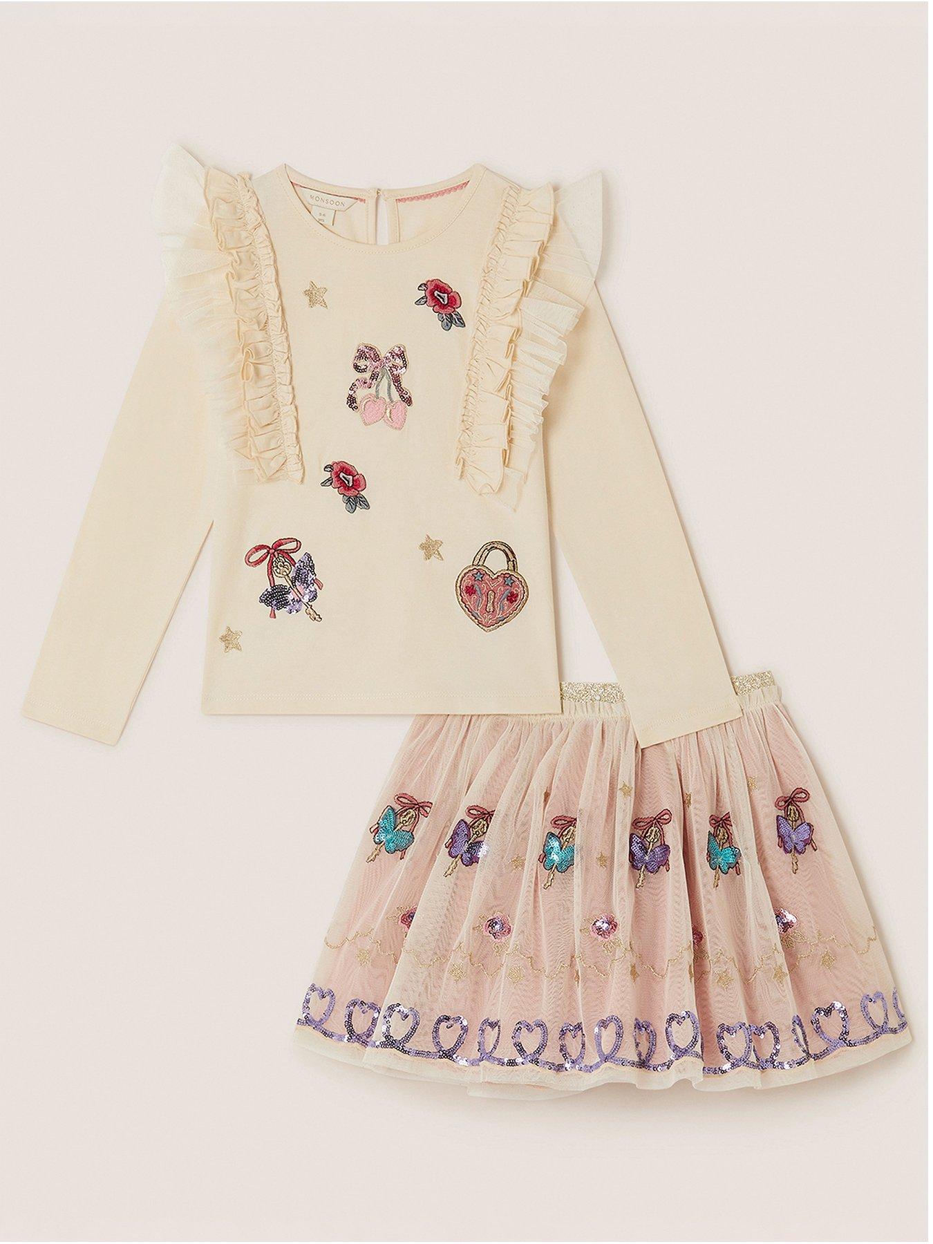  image of monsoon-girls-treat-culture-disco-set-light-cream