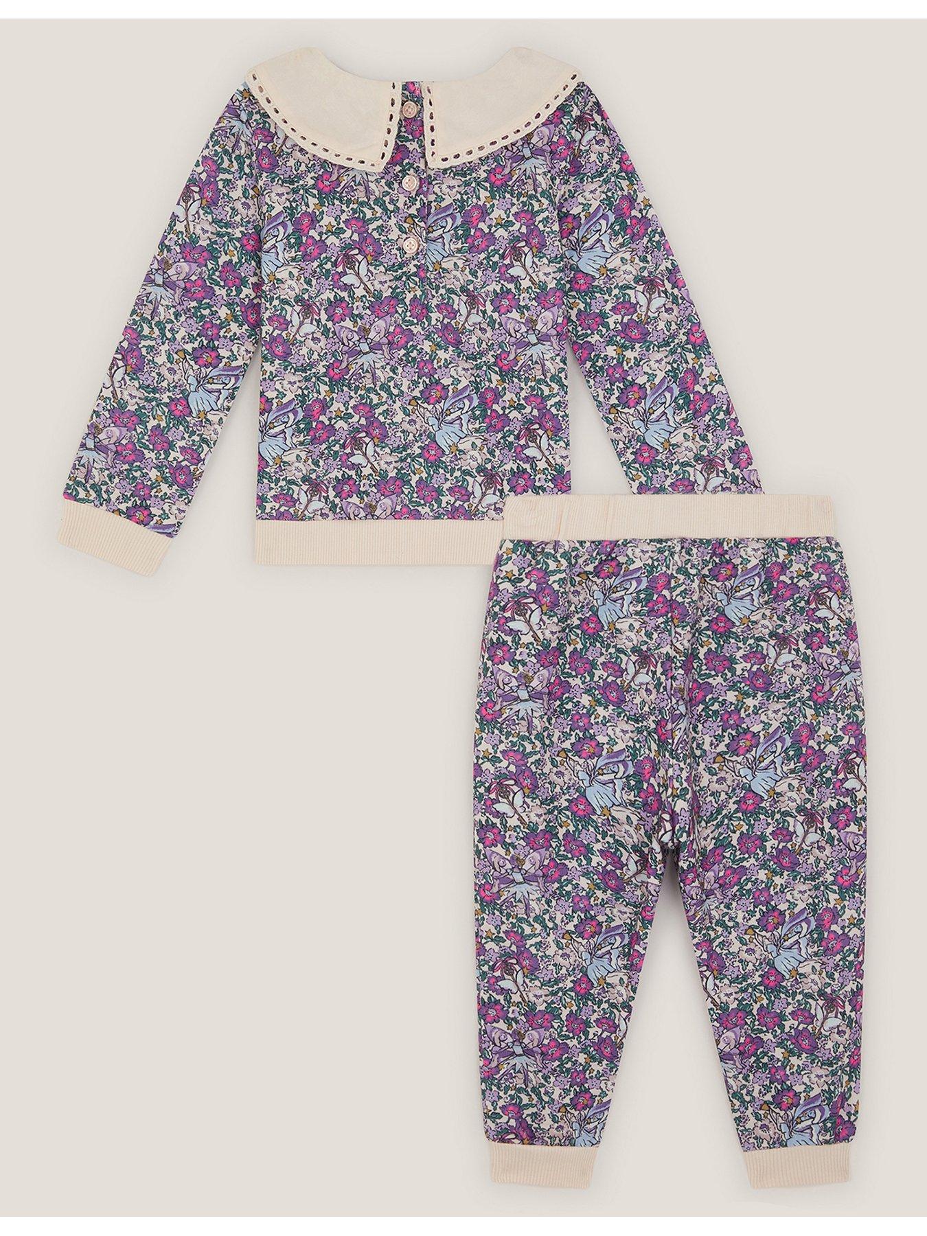 back image of monsoon-baby-girls-floral-sweat-jog-set-purple