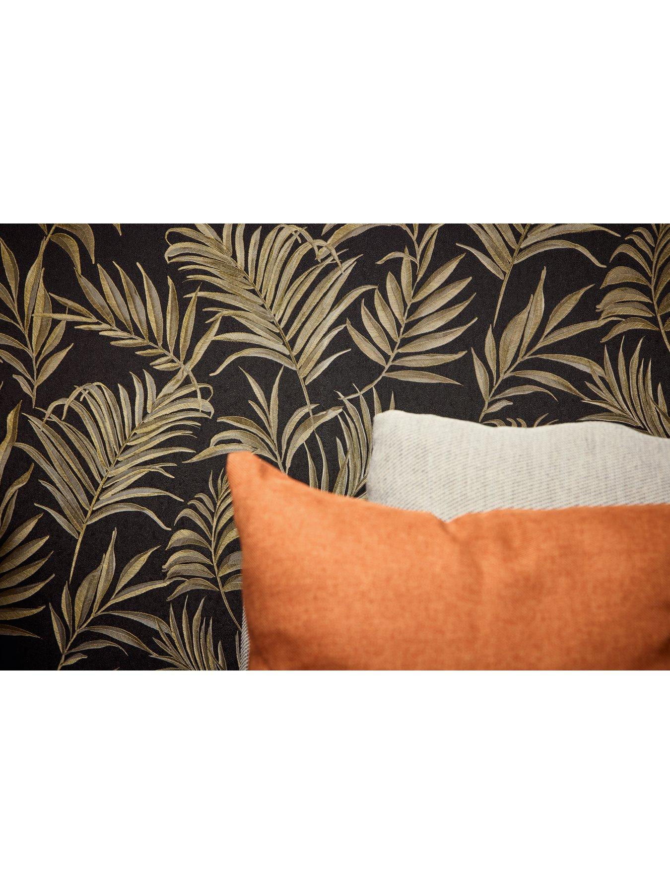 Image 3 of 5 of CosmoLiving by Cosmopolitan Midnight Botanica Black Non Woven Wallpaper