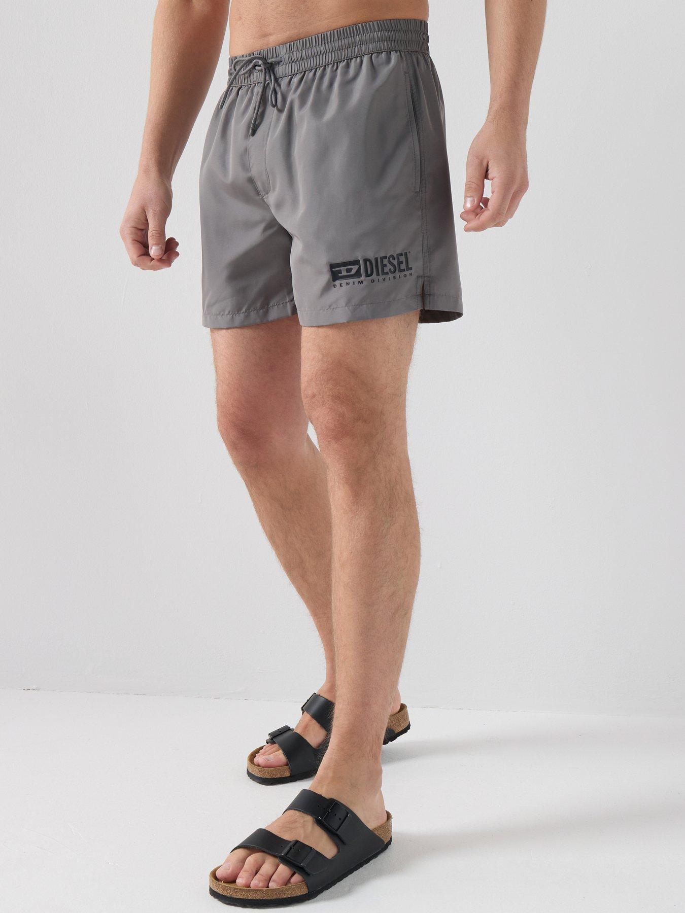  image of diesel-classic-logo-swim-shorts-grey