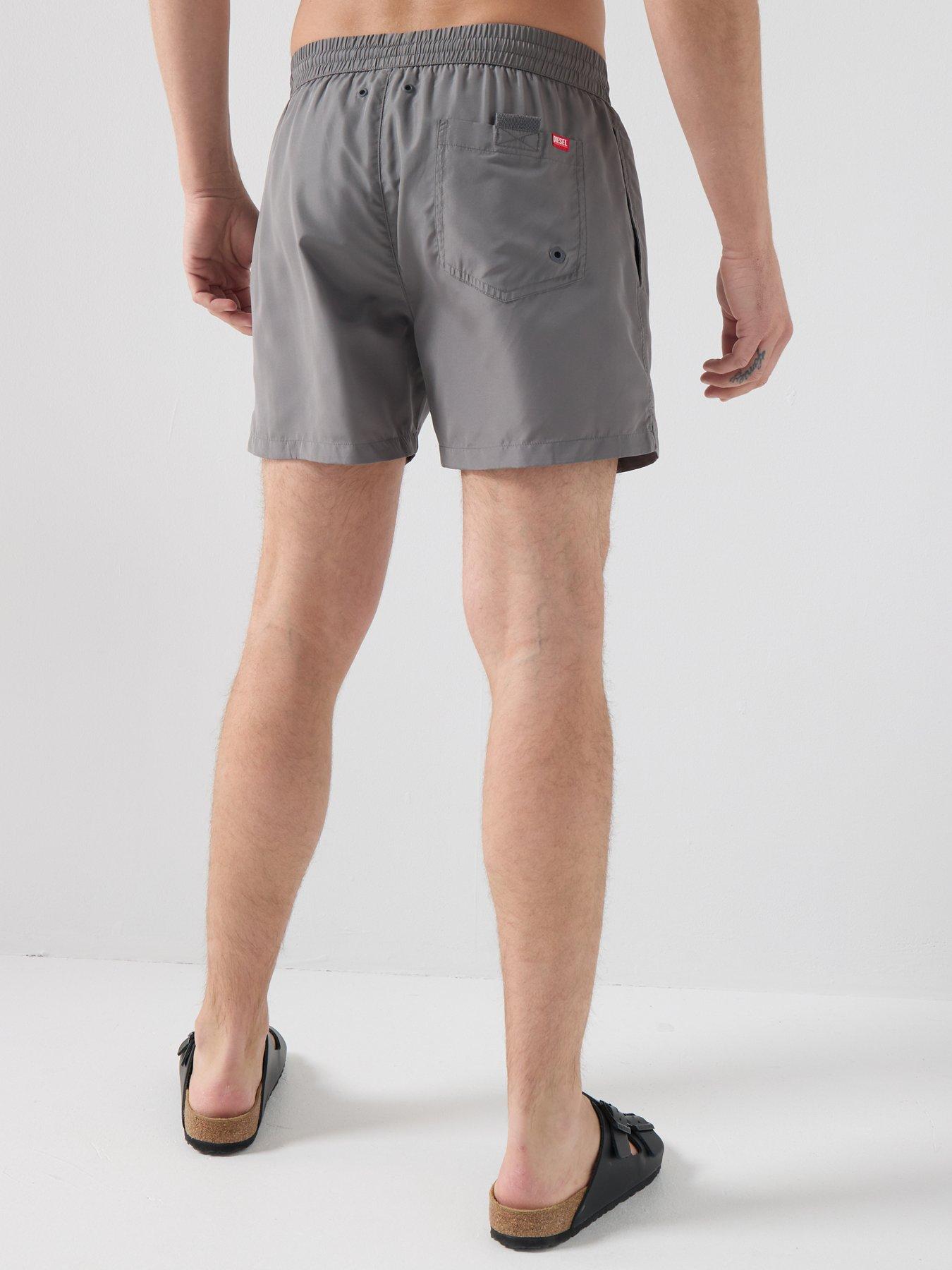  image of diesel-classic-logo-swim-shorts-grey