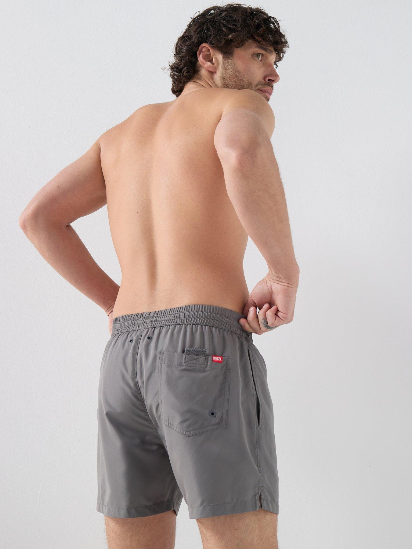  image of diesel-classic-logo-swim-shorts-grey