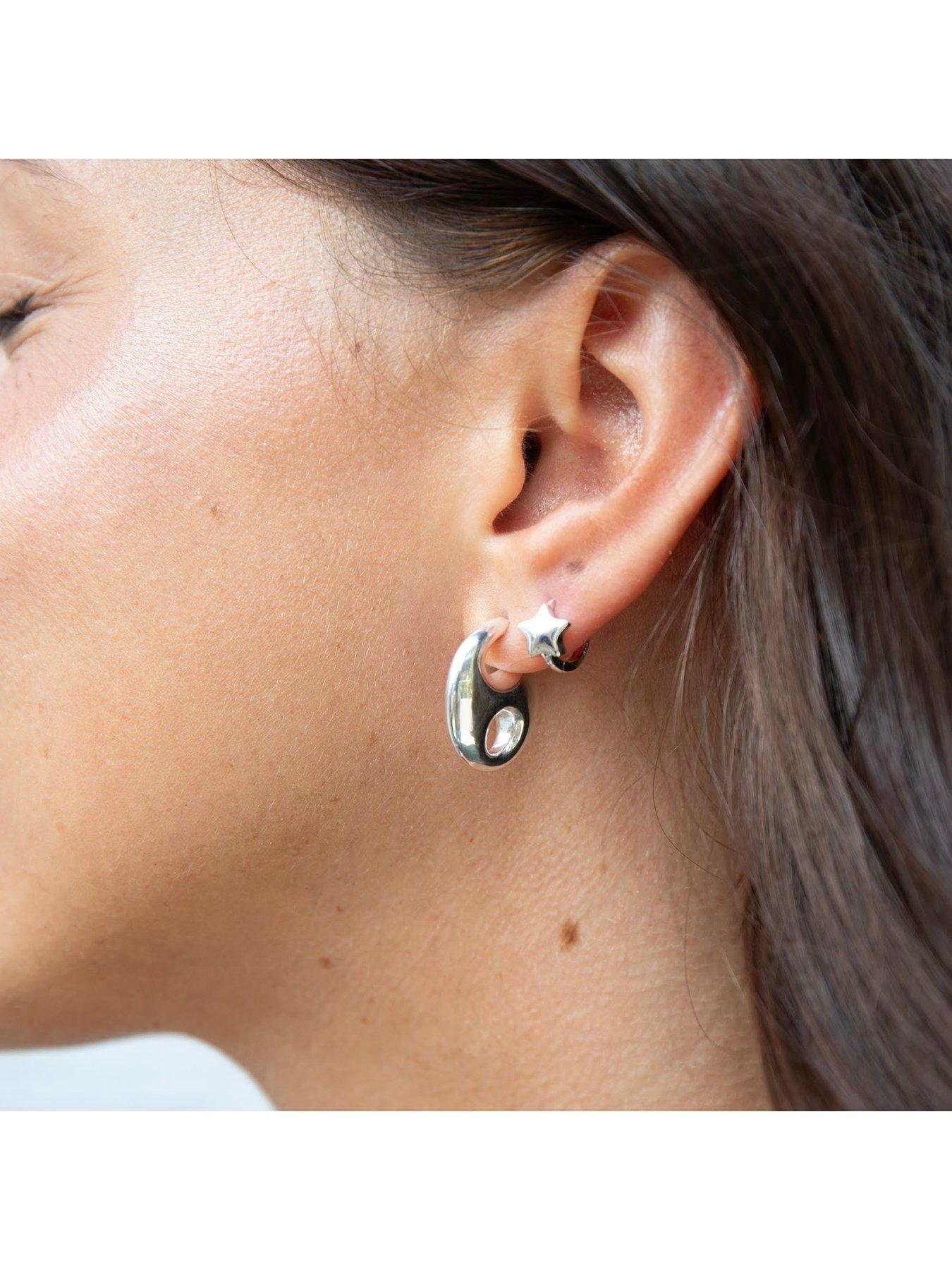  image of seol-gold-sterling-silver-mariner-link-studs