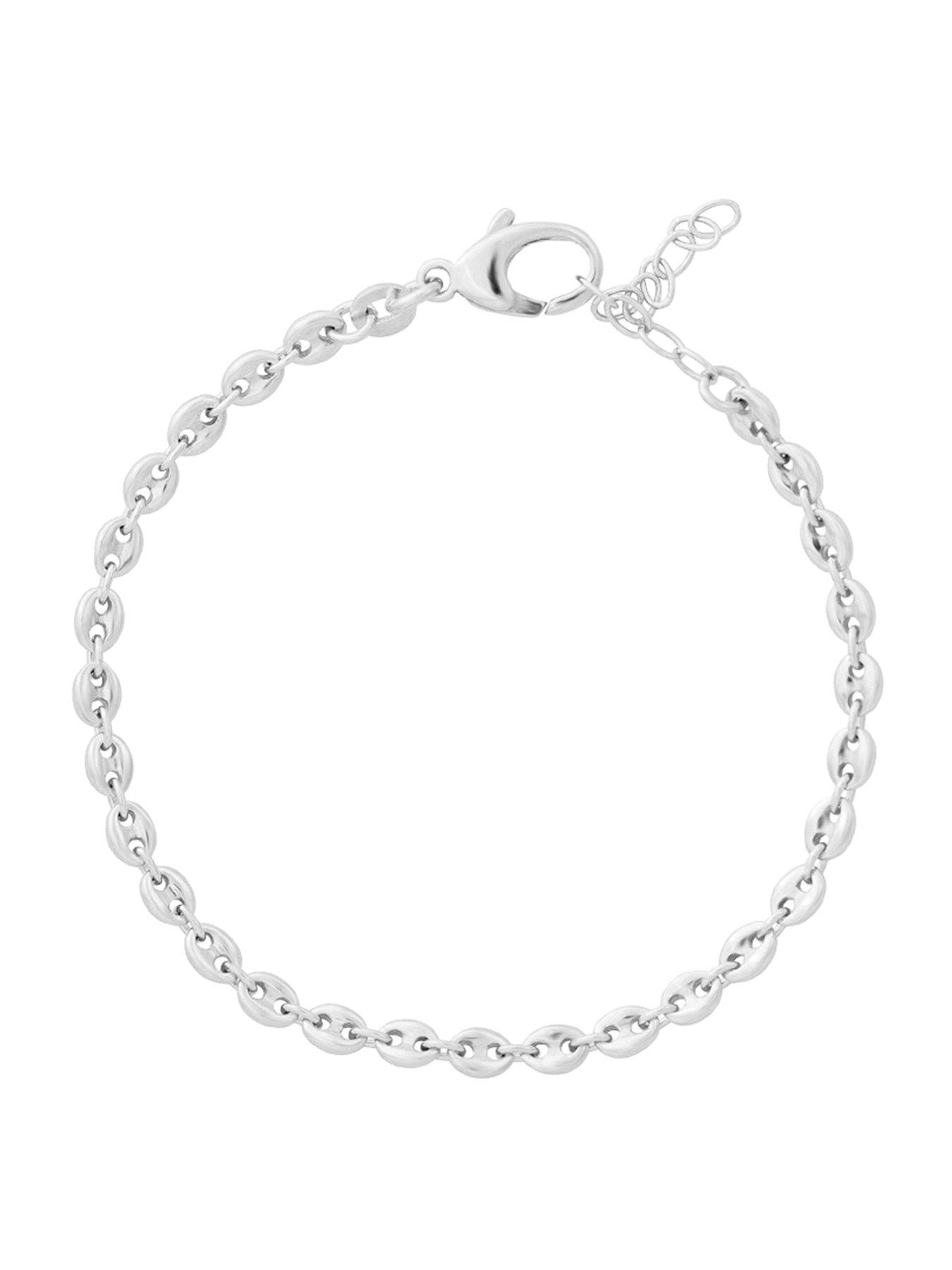 Image 1 of 4 of Seol + Gold Sterling Silver Coffee Bean Mariner Chain Bracelet