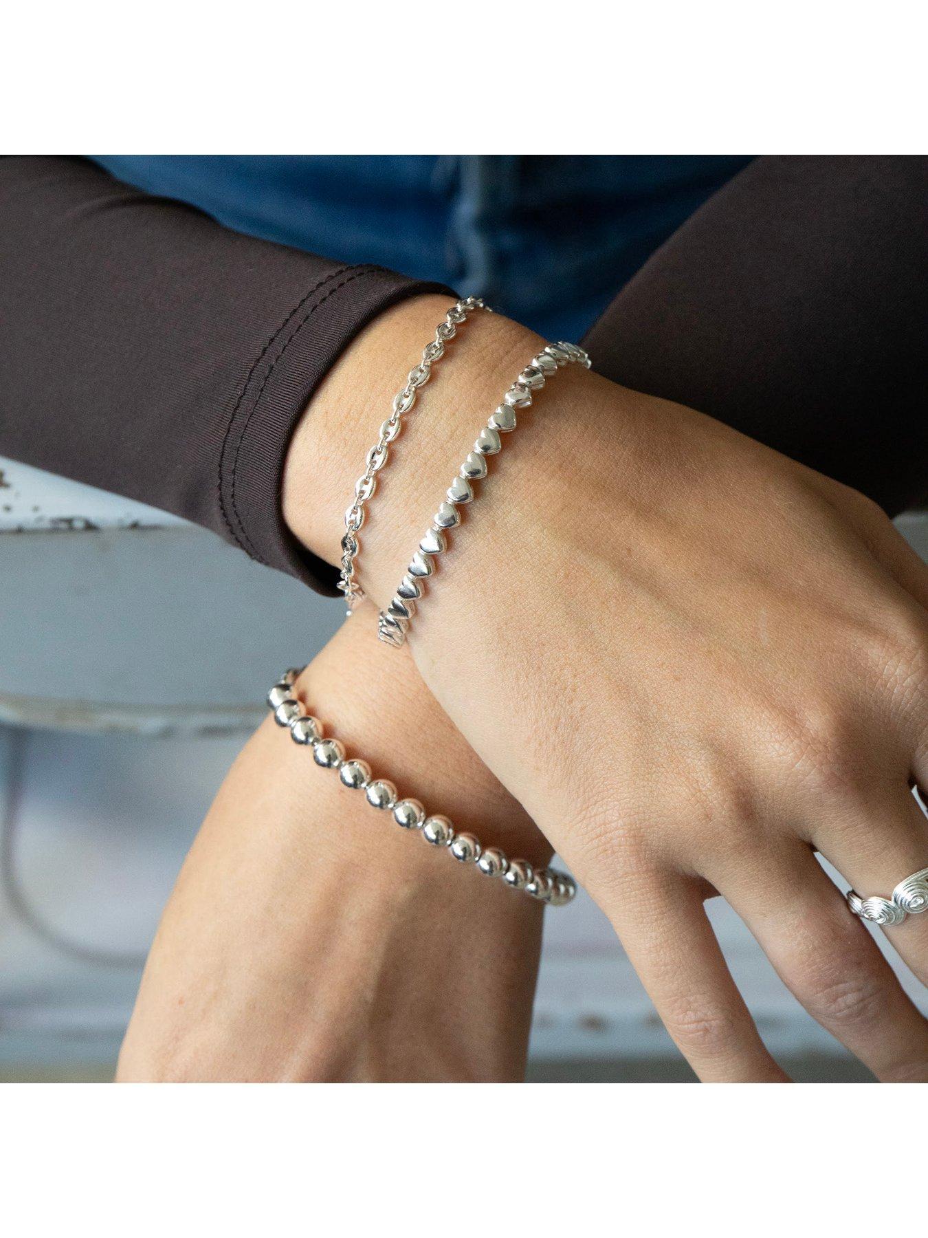 Image 3 of 4 of Seol + Gold Sterling Silver Coffee Bean Mariner Chain Bracelet