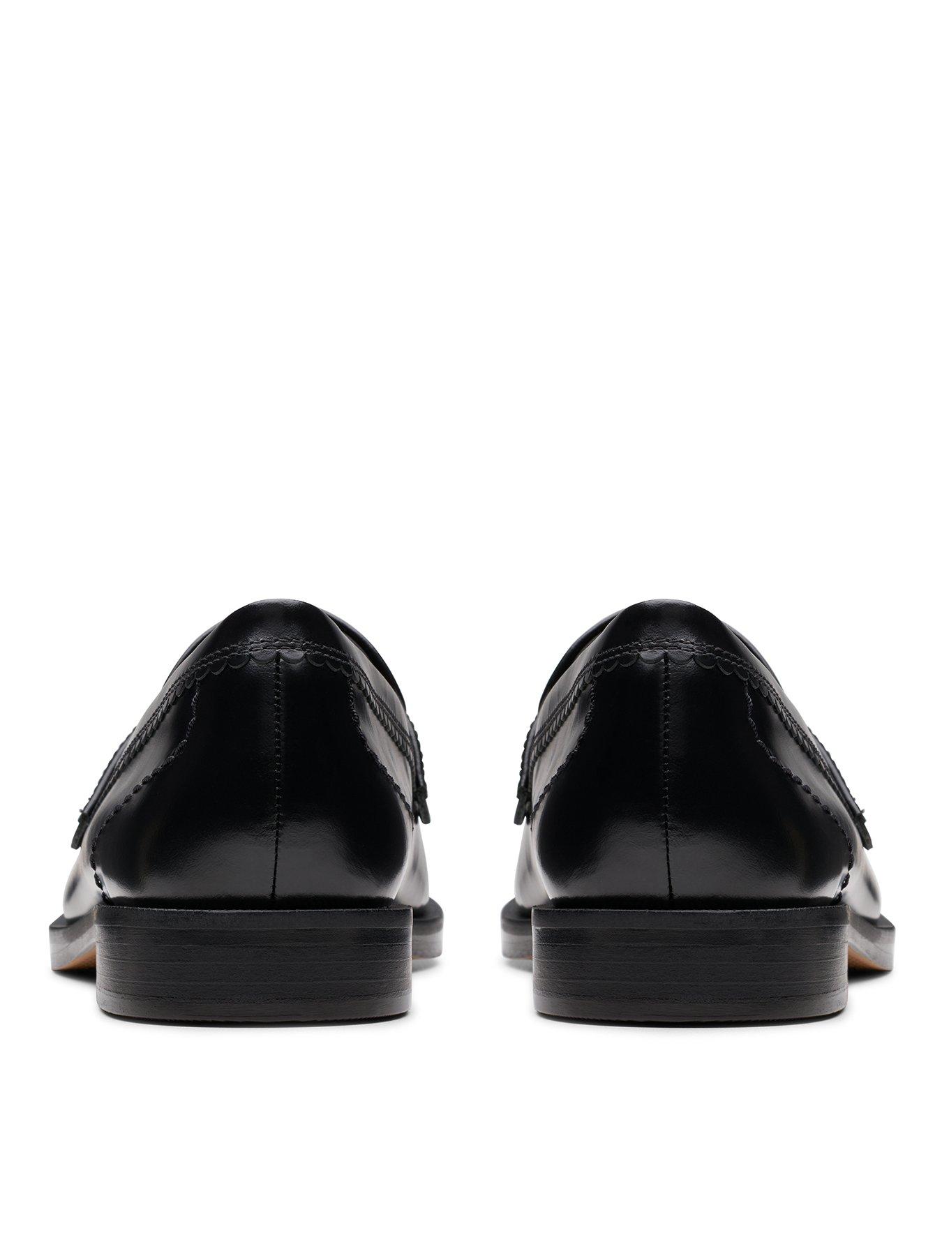 Image 3 of 6 of Clarks Straven Edge Shoes - Black Leather