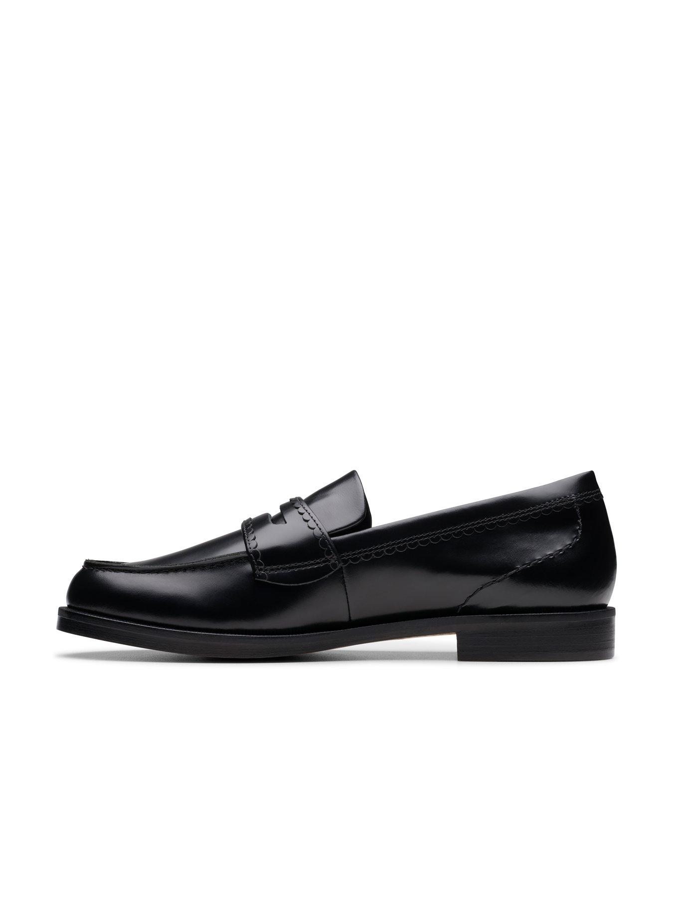 Image 6 of 6 of Clarks Straven Edge Shoes - Black Leather