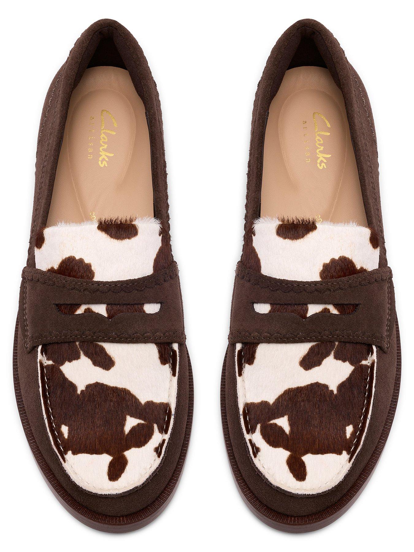 Image 4 of 6 of Clarks Straven Edge Shoes - Cow Print