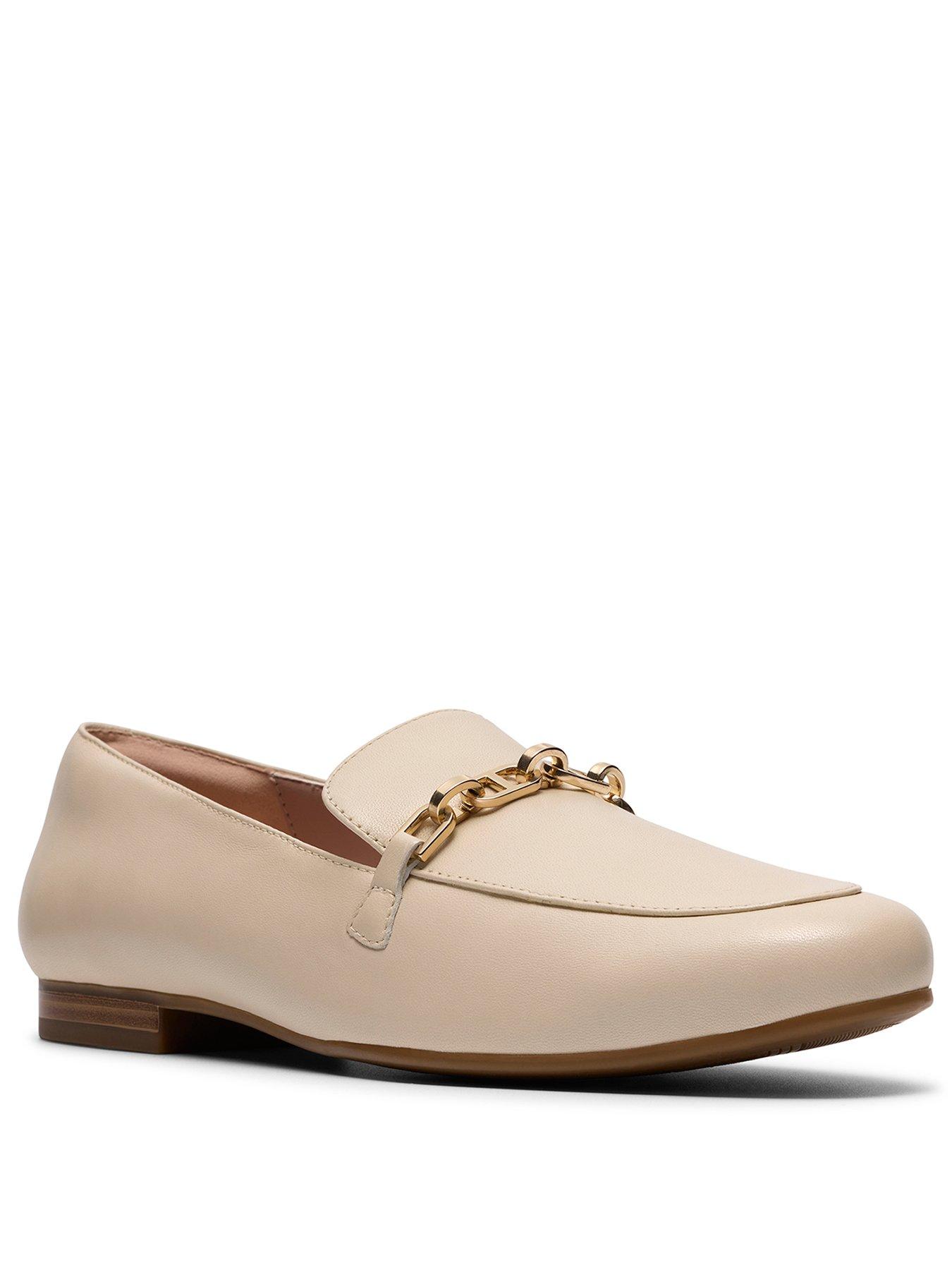  image of clarks-tamna-iris-shoes-white-leather