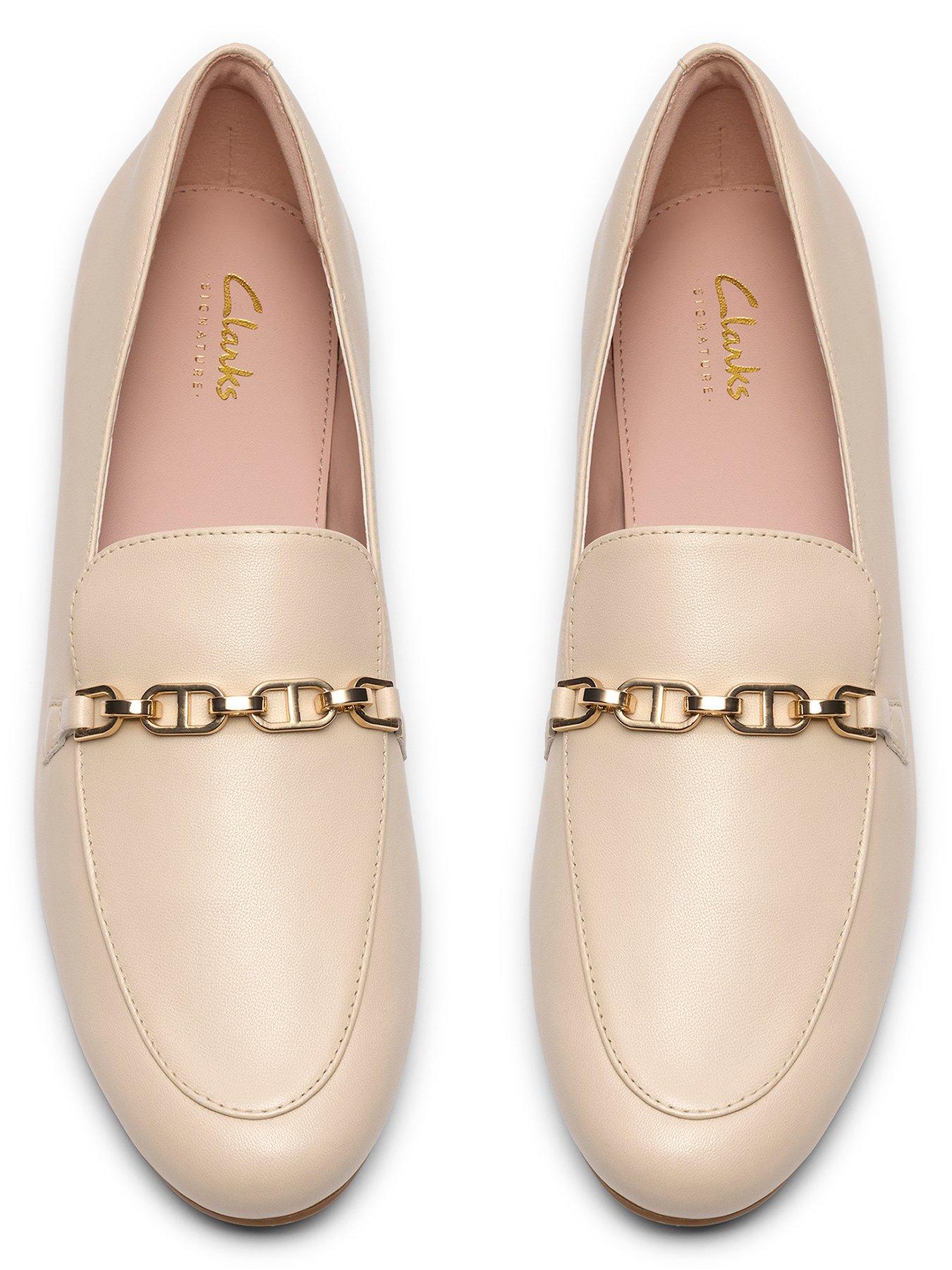  image of clarks-tamna-iris-shoes-white-leather