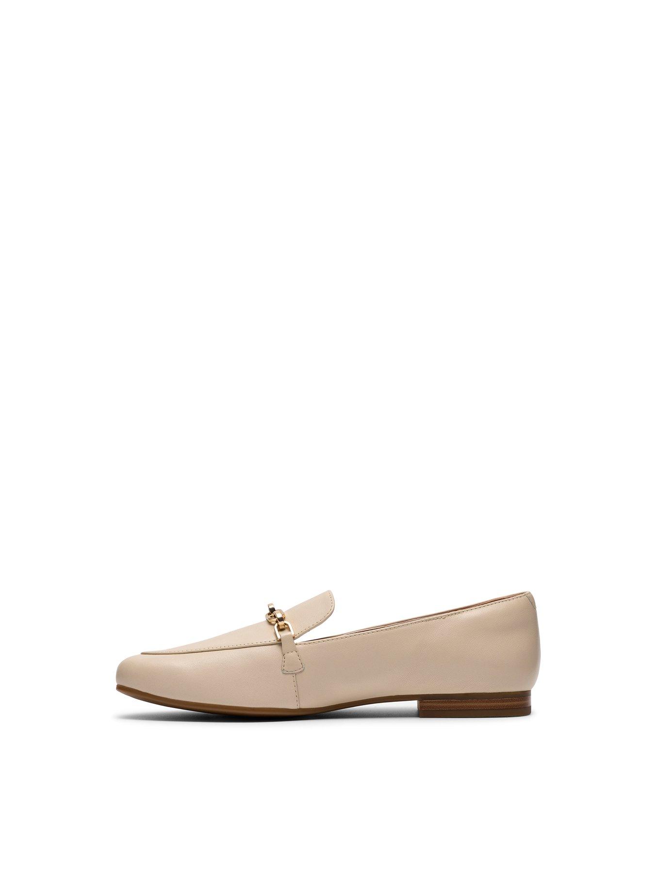  image of clarks-tamna-iris-shoes-white-leather