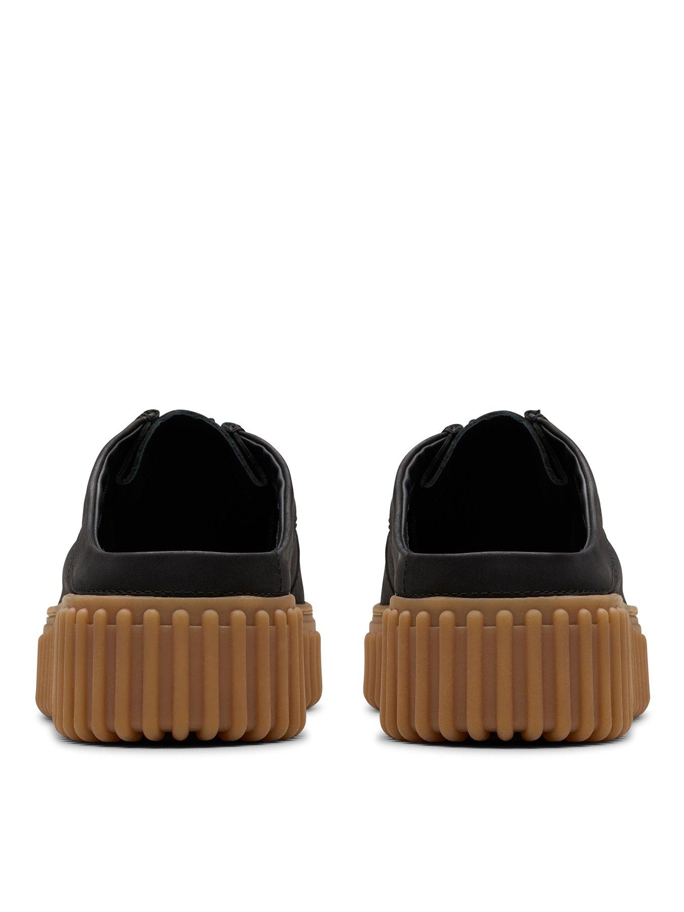  image of clarks-torhill-mule-shoes-black-nubuck