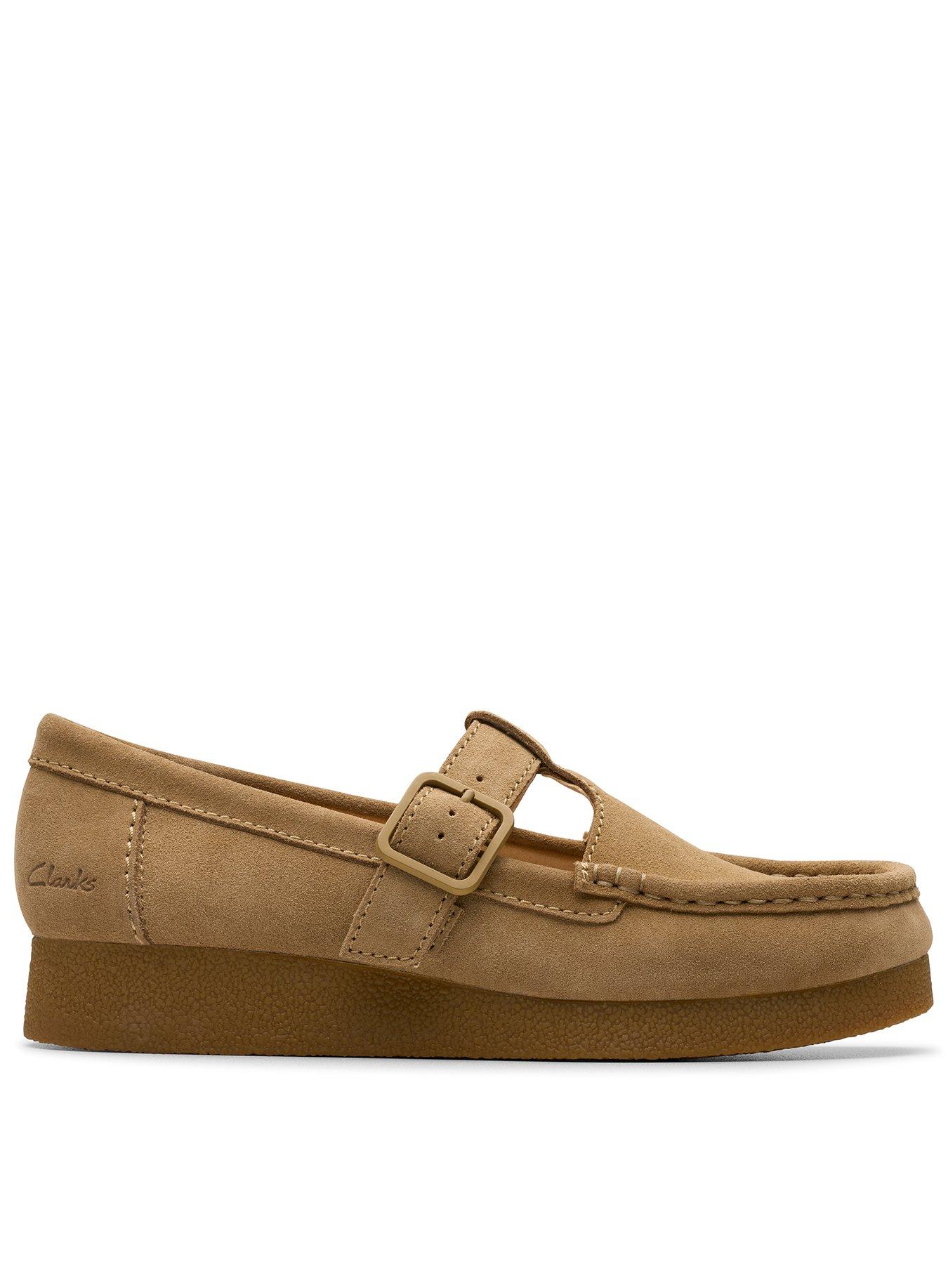  image of clarks-wallabeeevobar-shoes-dark-sand-suede