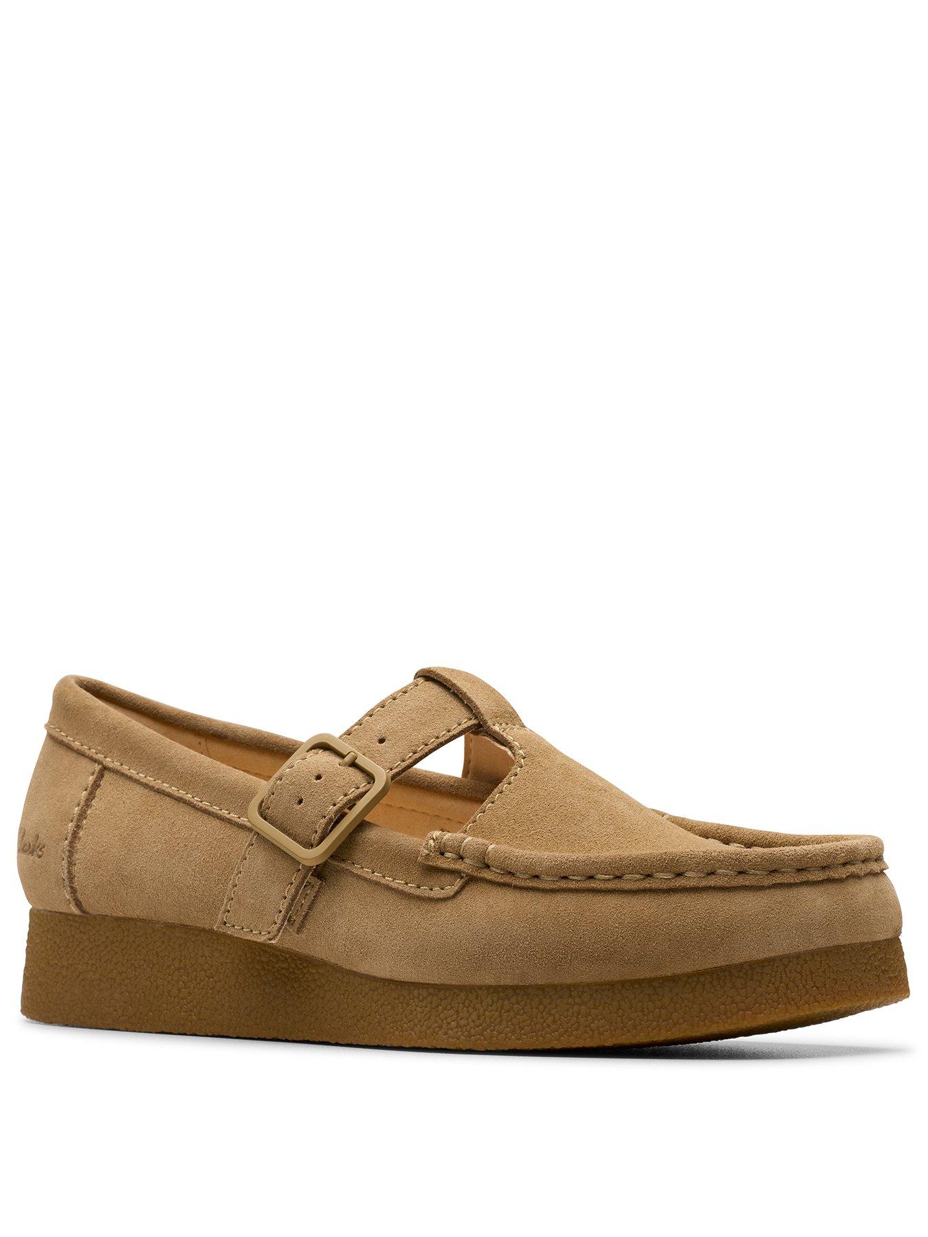  image of clarks-wallabeeevobar-shoes-dark-sand-suede