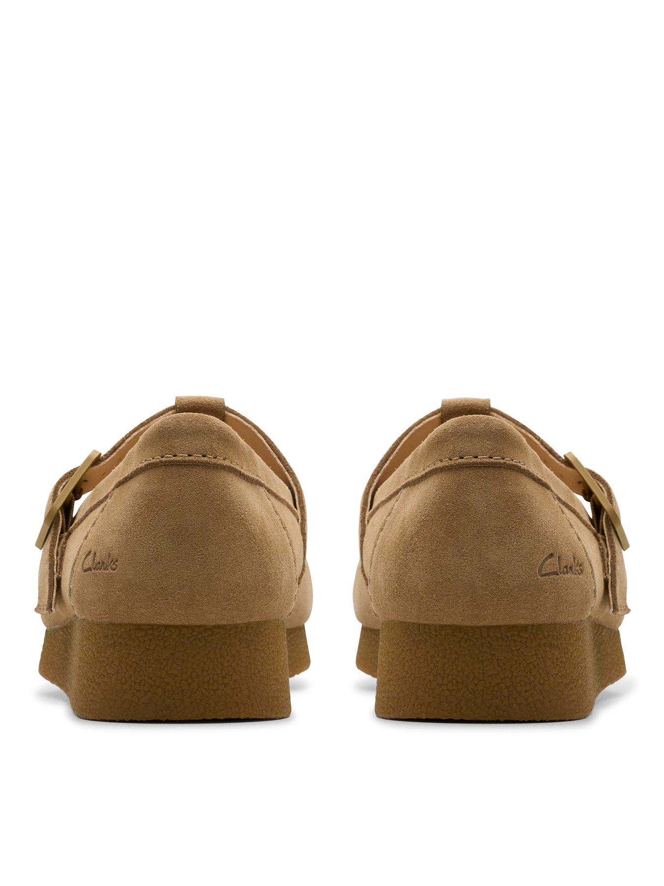 image of clarks-wallabeeevobar-shoes-dark-sand-suede