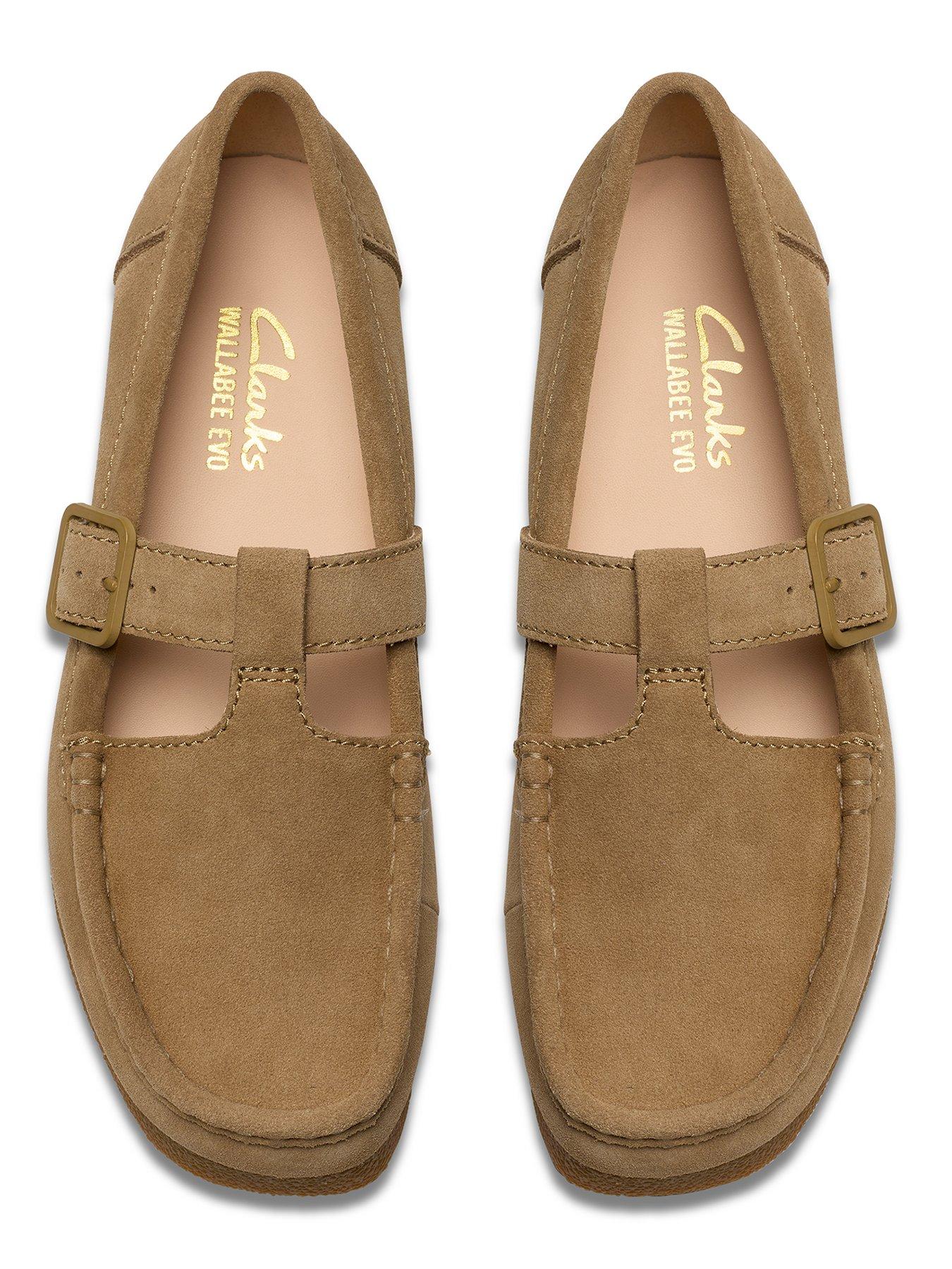  image of clarks-wallabeeevobar-shoes-dark-sand-suede