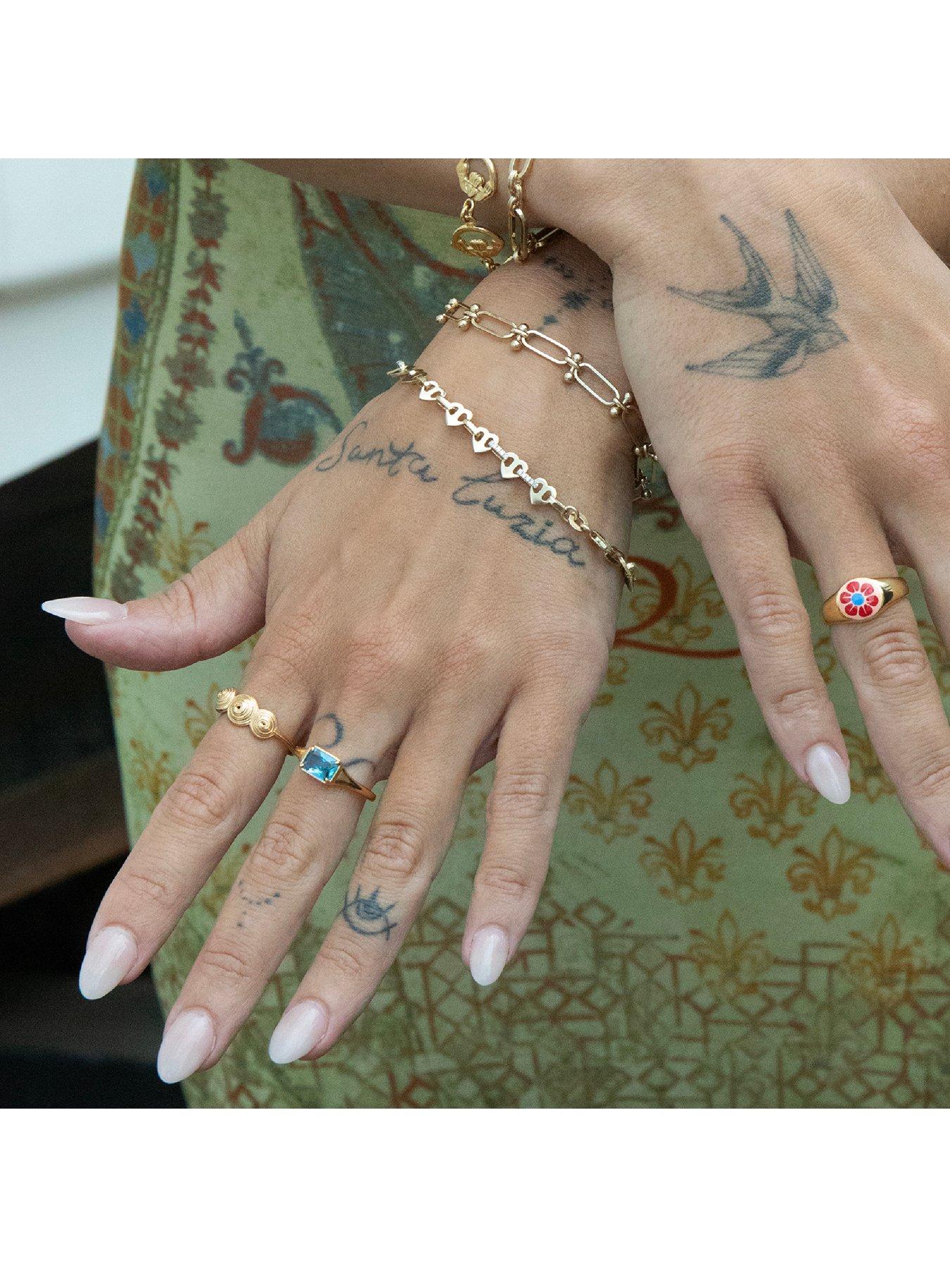 Image 4 of 5 of Seol + Gold 18ct Gold Plate Over Sterling Silver Spiral Shell Ring