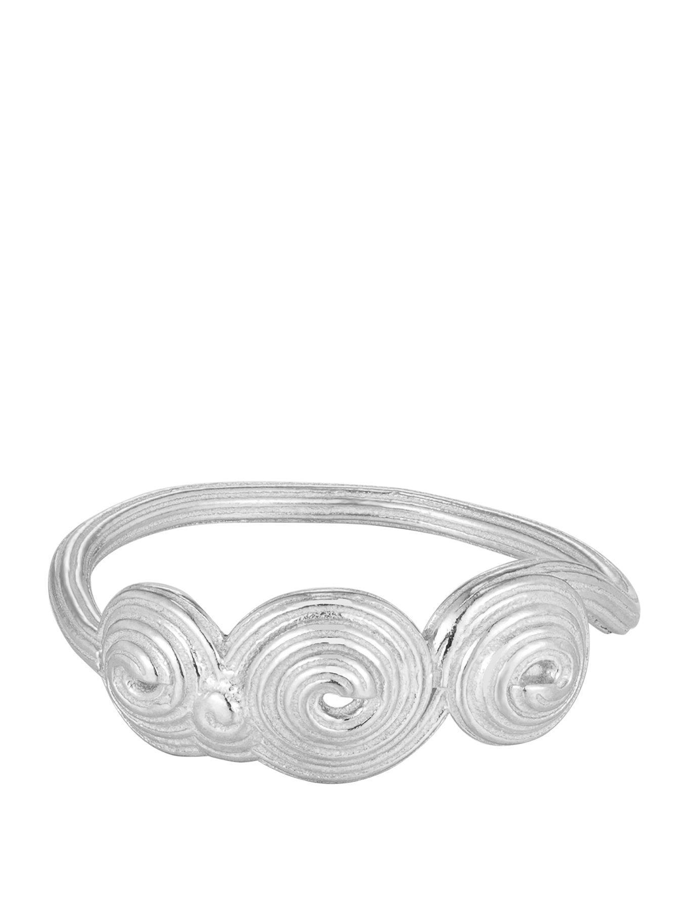 Seol + Gold Sterling Silver Spiral Shell Ring