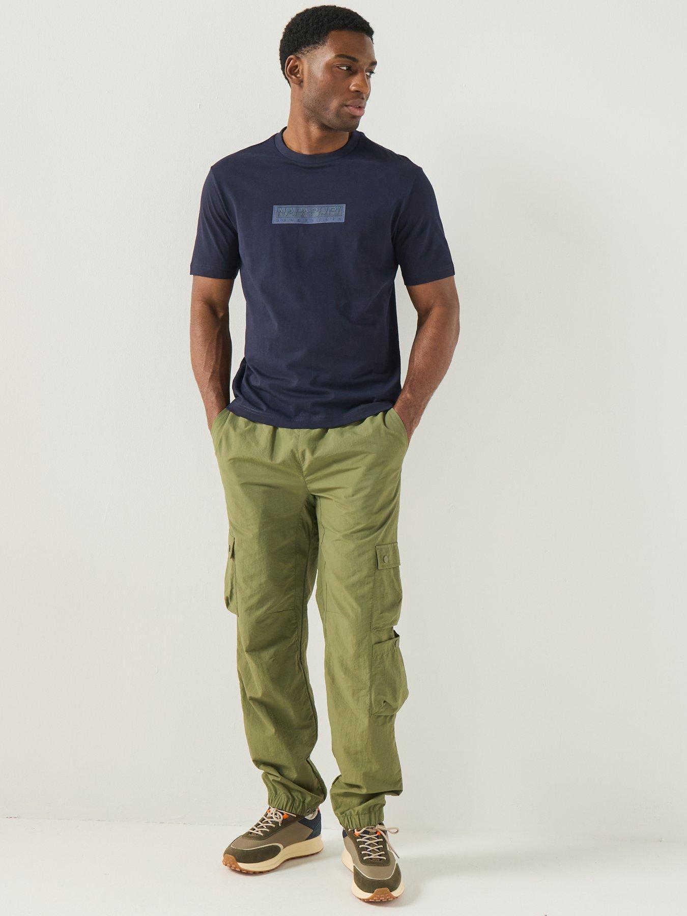 Image 3 of 4 of NAPAPIJRI Mens Box Logo T-Shirt - Blue