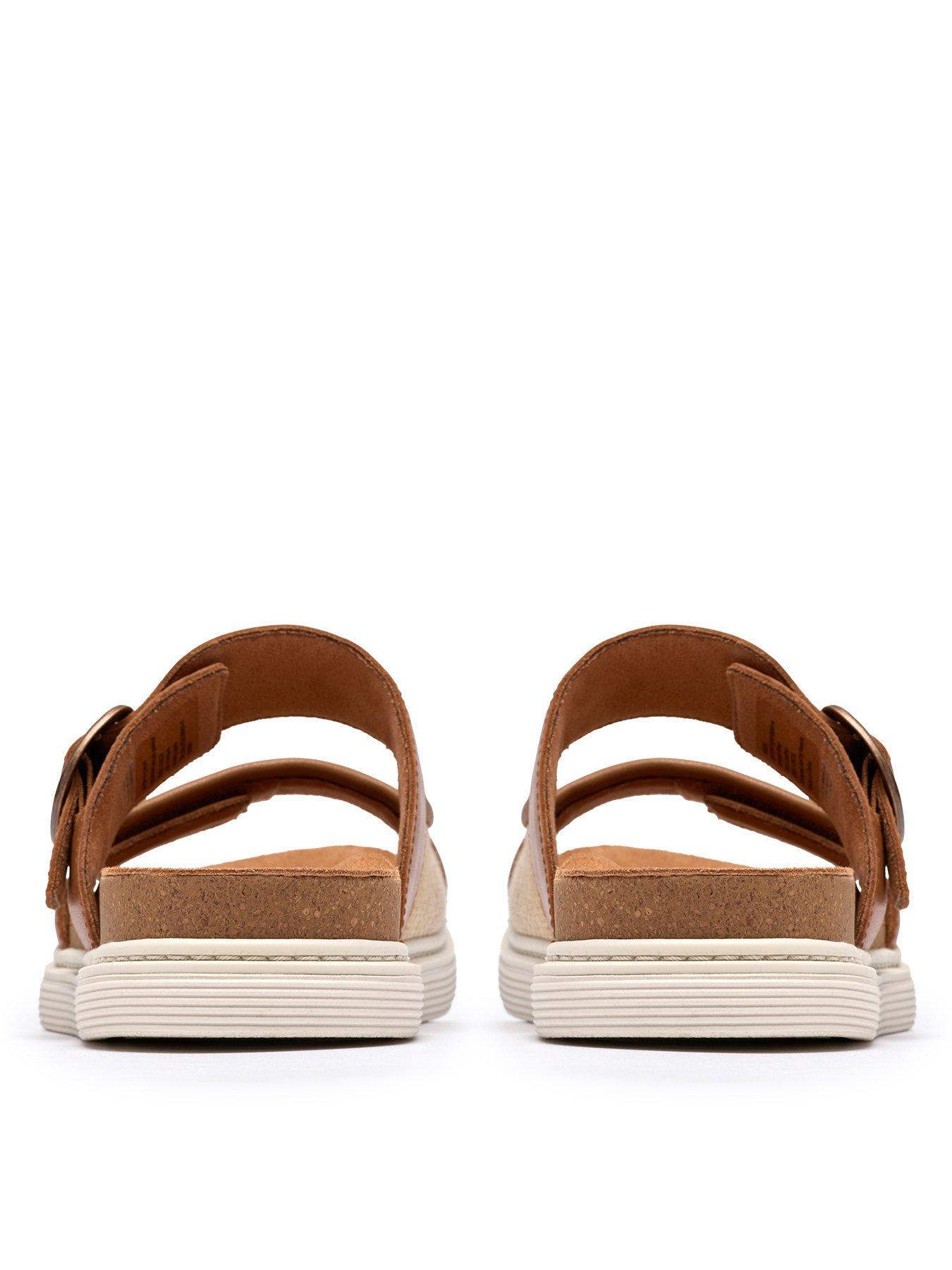 Image 3 of 6 of Clarks Arwell Step Sandals - Tan Leather