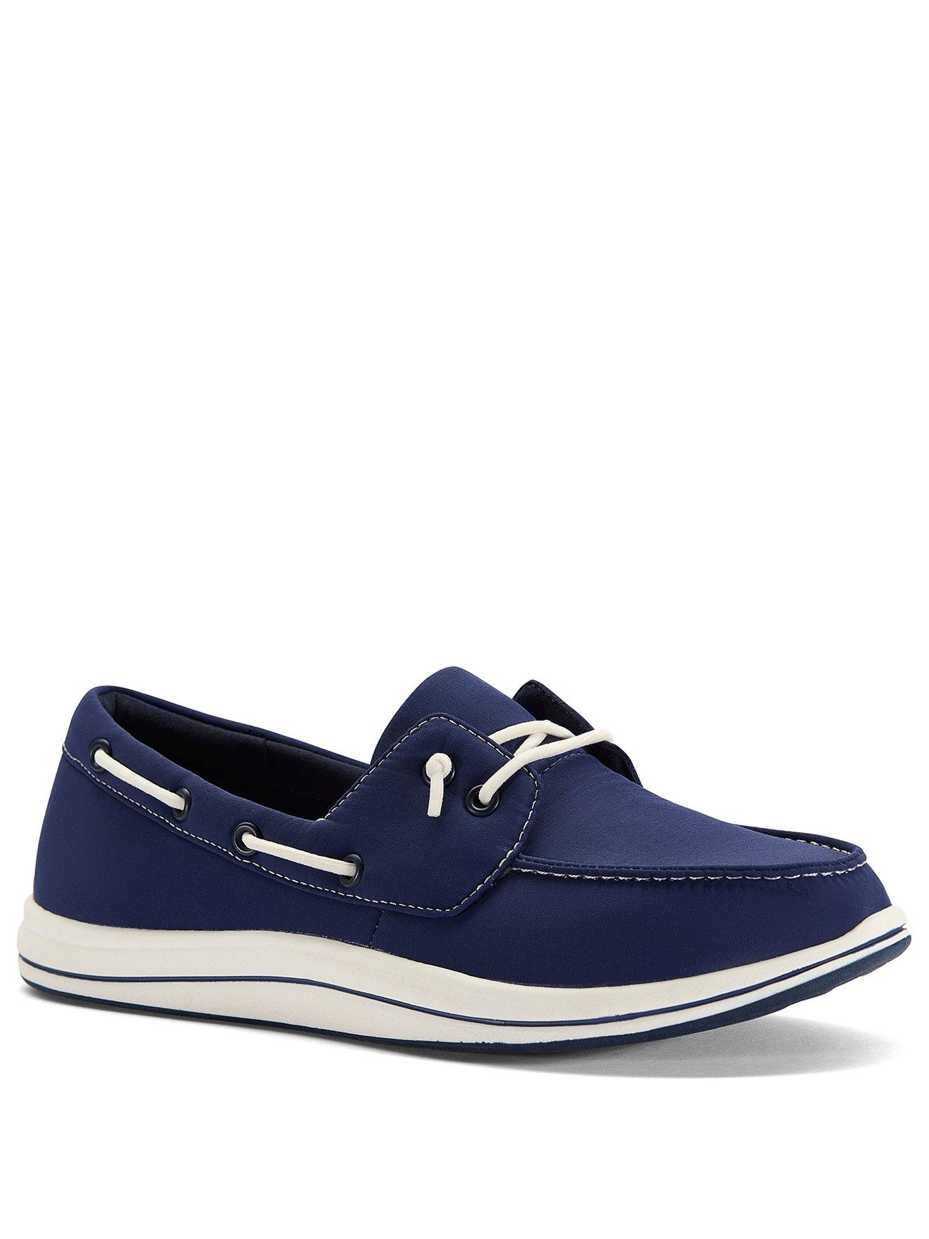  image of clarks-brinkley-edge-shoes-navy-canvas
