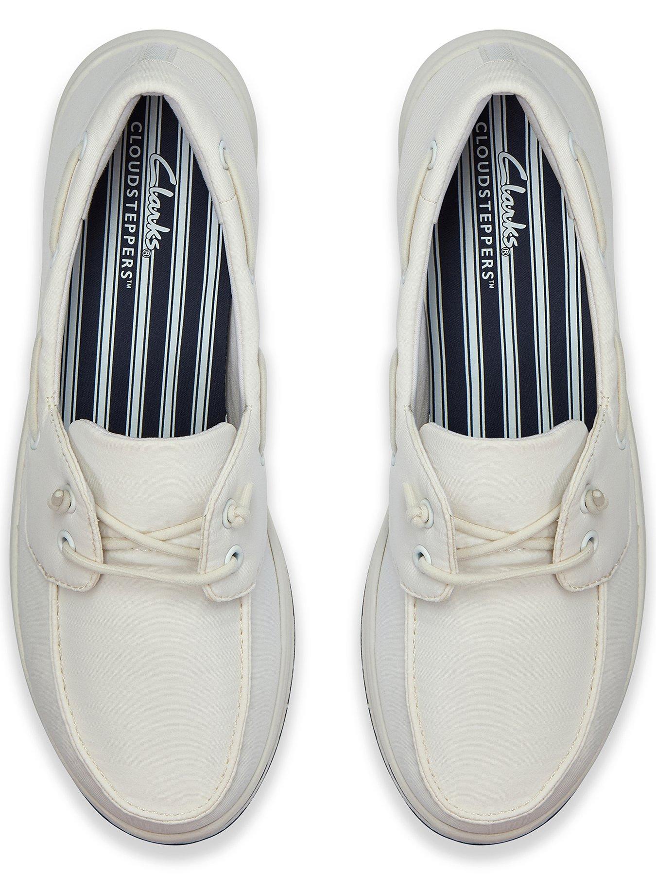 Image 4 of 6 of Clarks Brinkley Edge Shoes - White