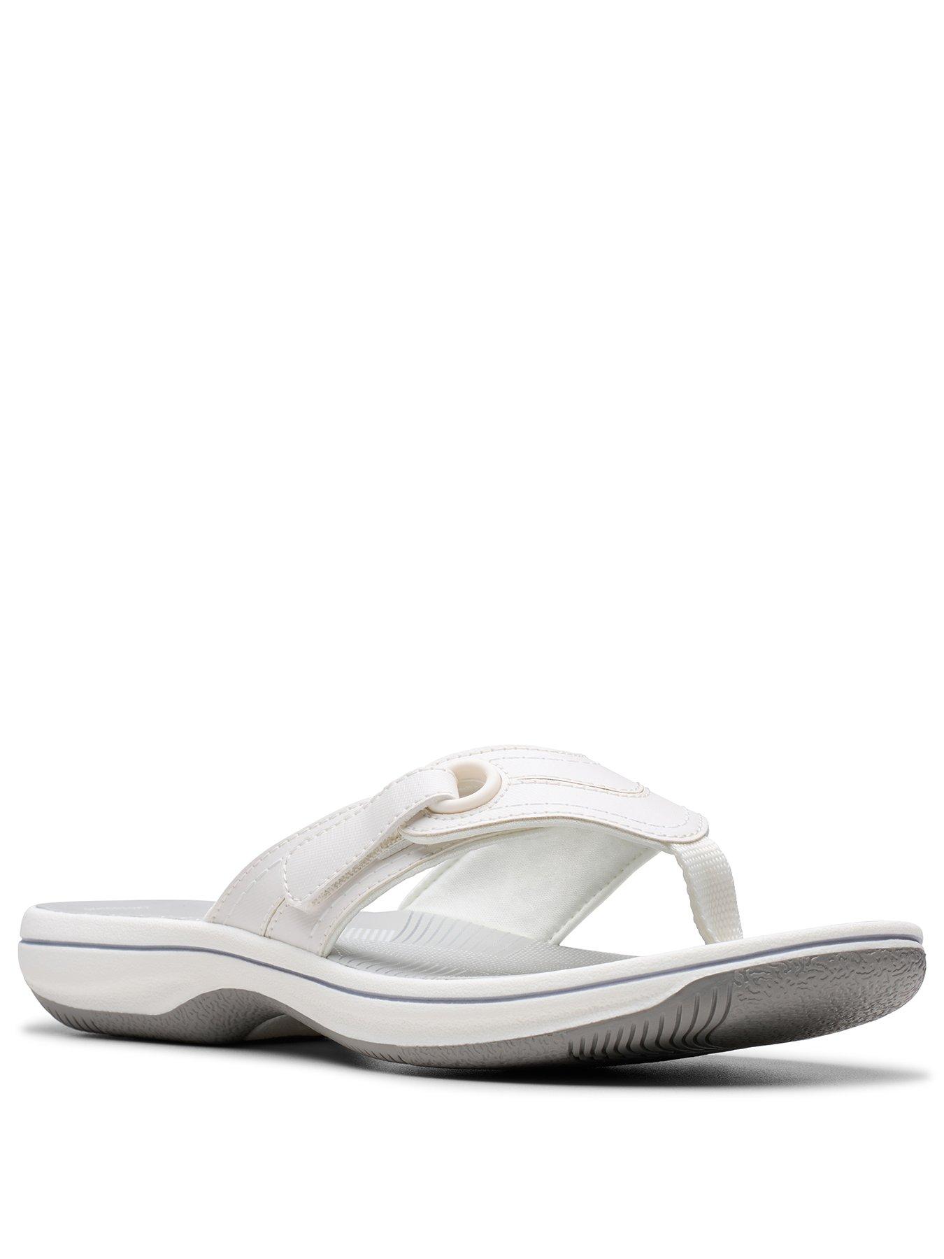 Image 2 of 7 of Clarks Brinkley Reyna Sandals - White