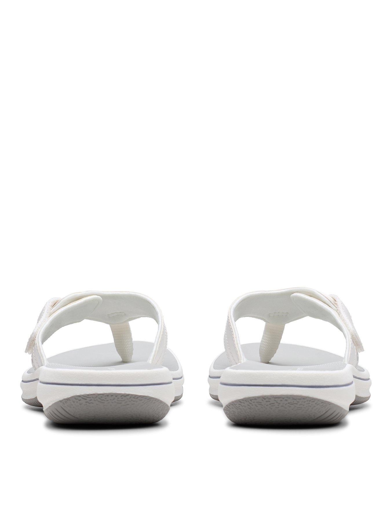 Image 3 of 7 of Clarks Brinkley Reyna Sandals - White